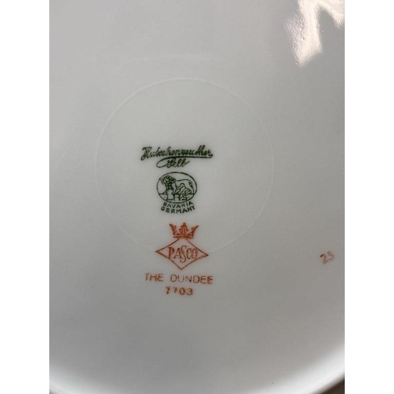 Set of 8 Vintage Hutschenreuther Selb Pasco “The Dundee” Dinner Plates