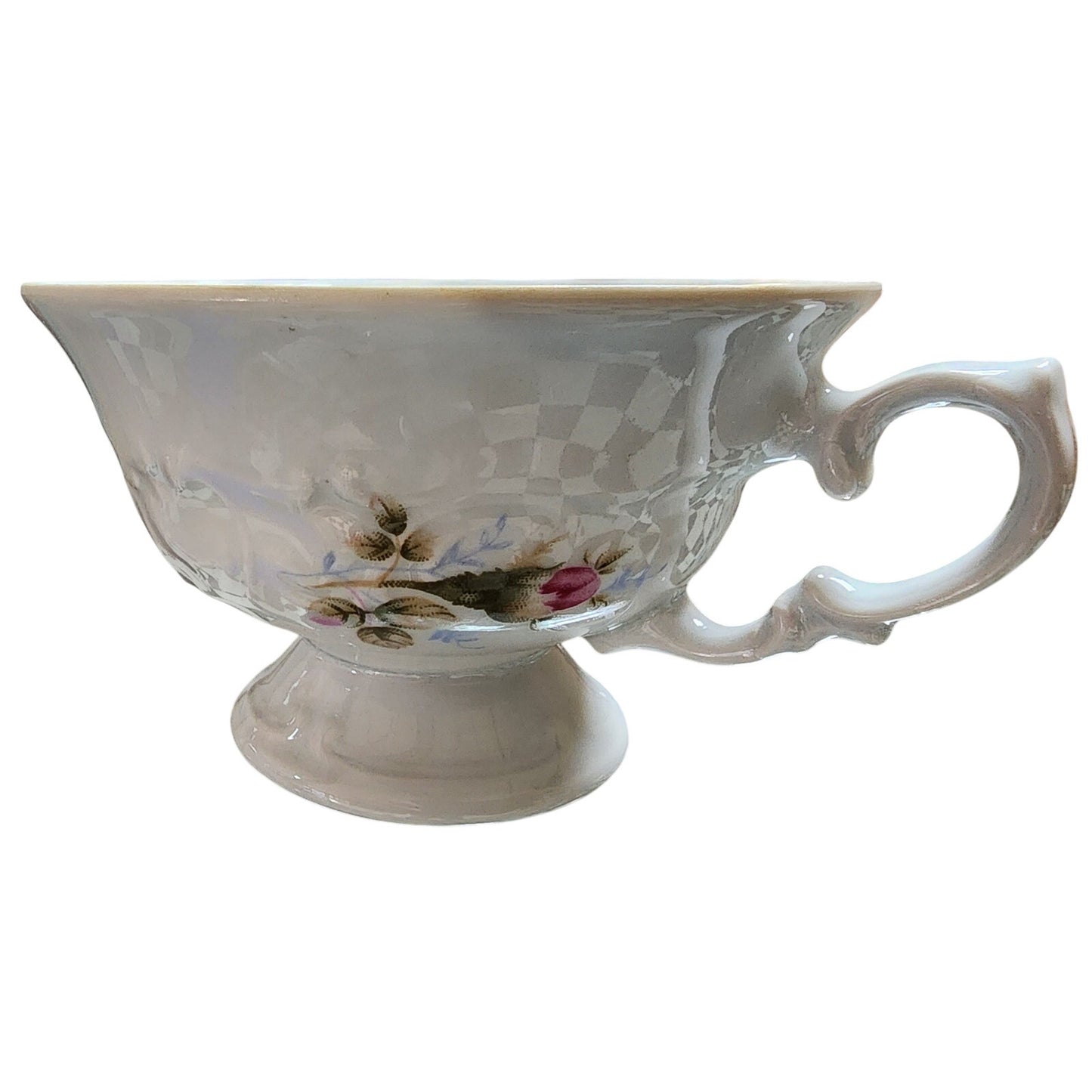 Vintage Wawel Pompadour Rose China 42 Pc Dinner Set Gold Gilded Rims Poland Made