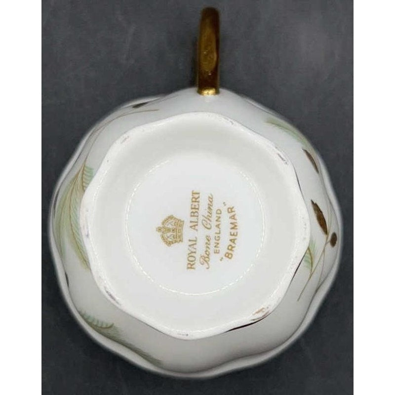 Royal Albert Braemar Bone China Tea Cup & Saucer Set of 6 Pink Gold Pinecone