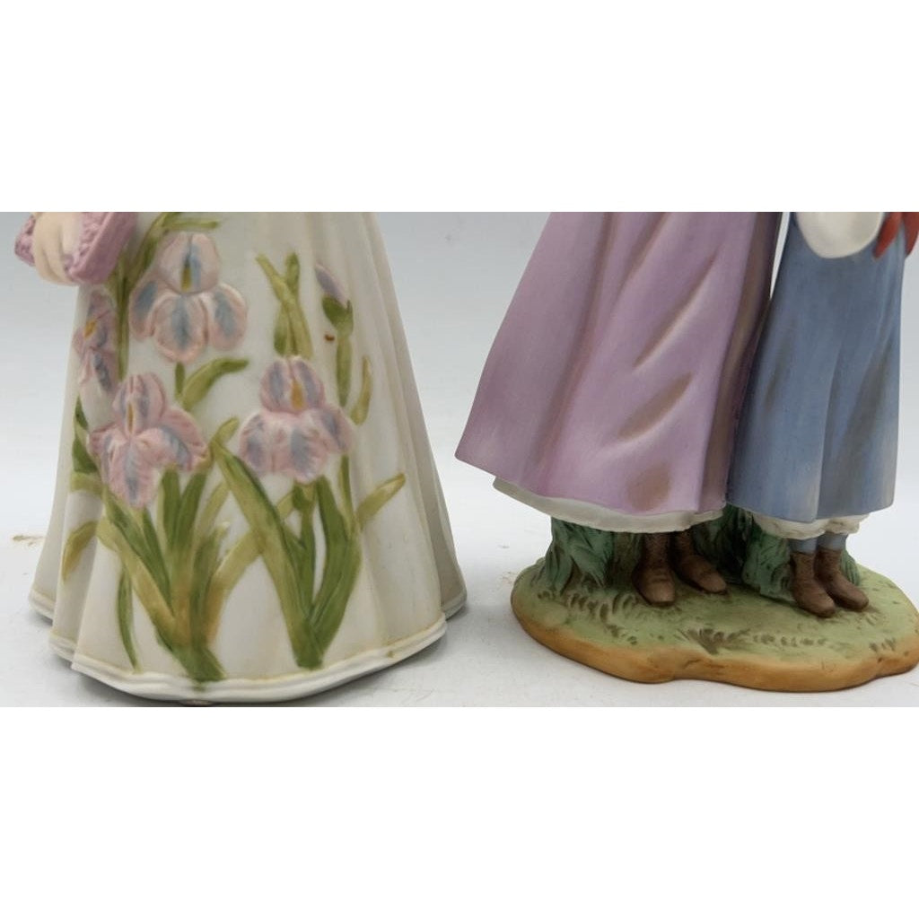 Home Interiors Porcelain Figurines Francesca 1997 & "Summer Days" girls 88412-98
