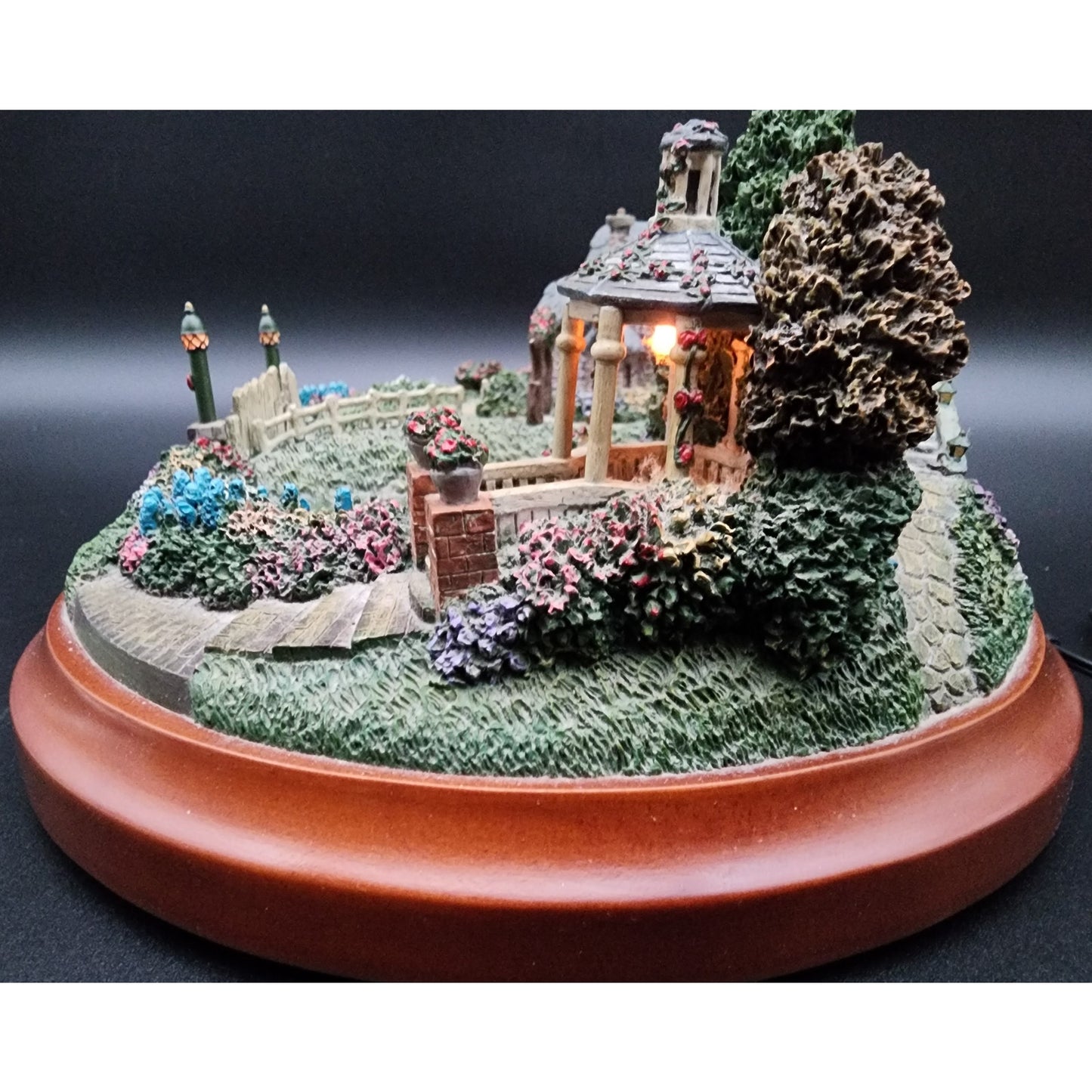 Thomas Kinkade Springtime Splendor Lighted Village LE #A1591 COA Works Vintage