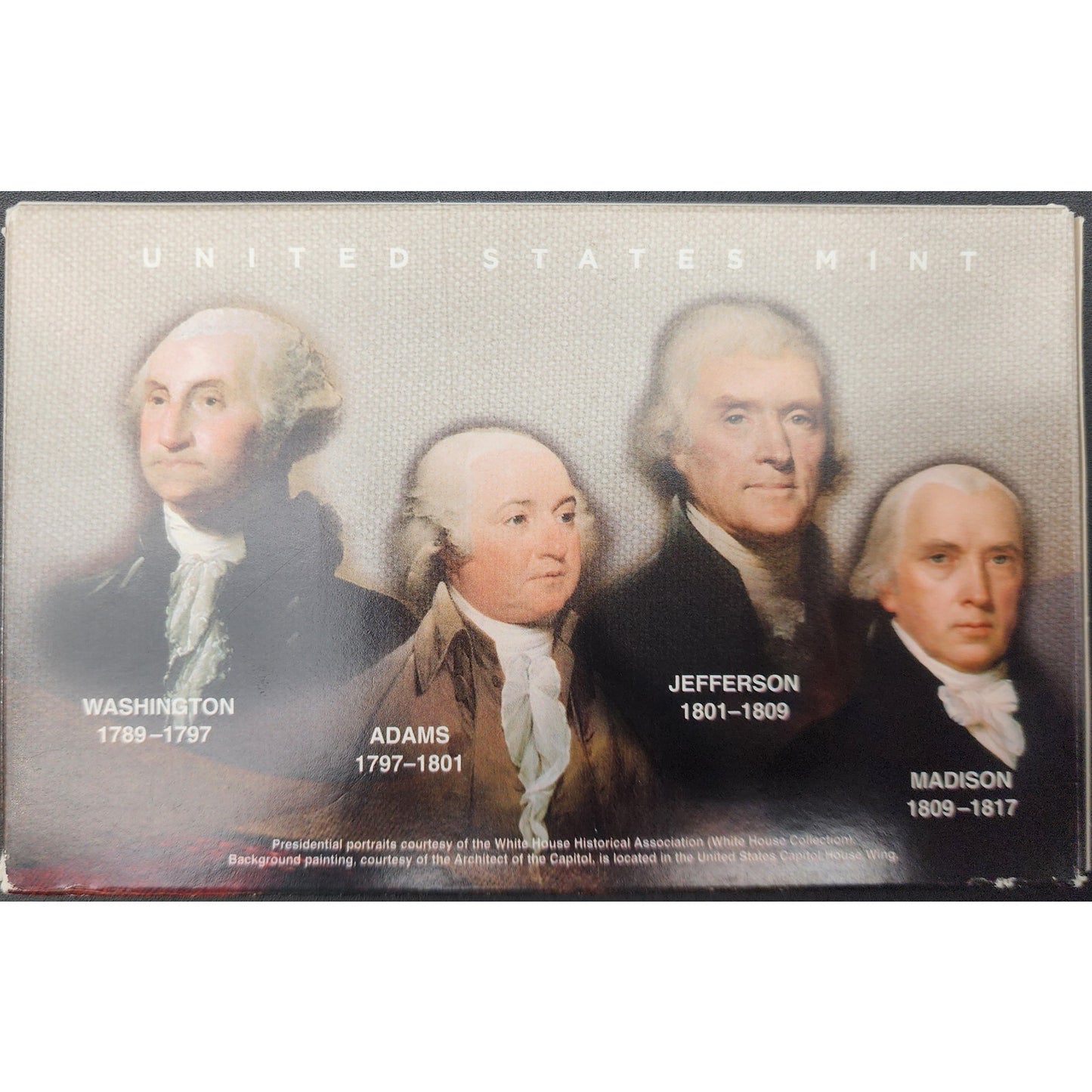 2007 Presidential US Mint $1 Proof Set + 1989 Mini Page Presidents Foldout Bundle