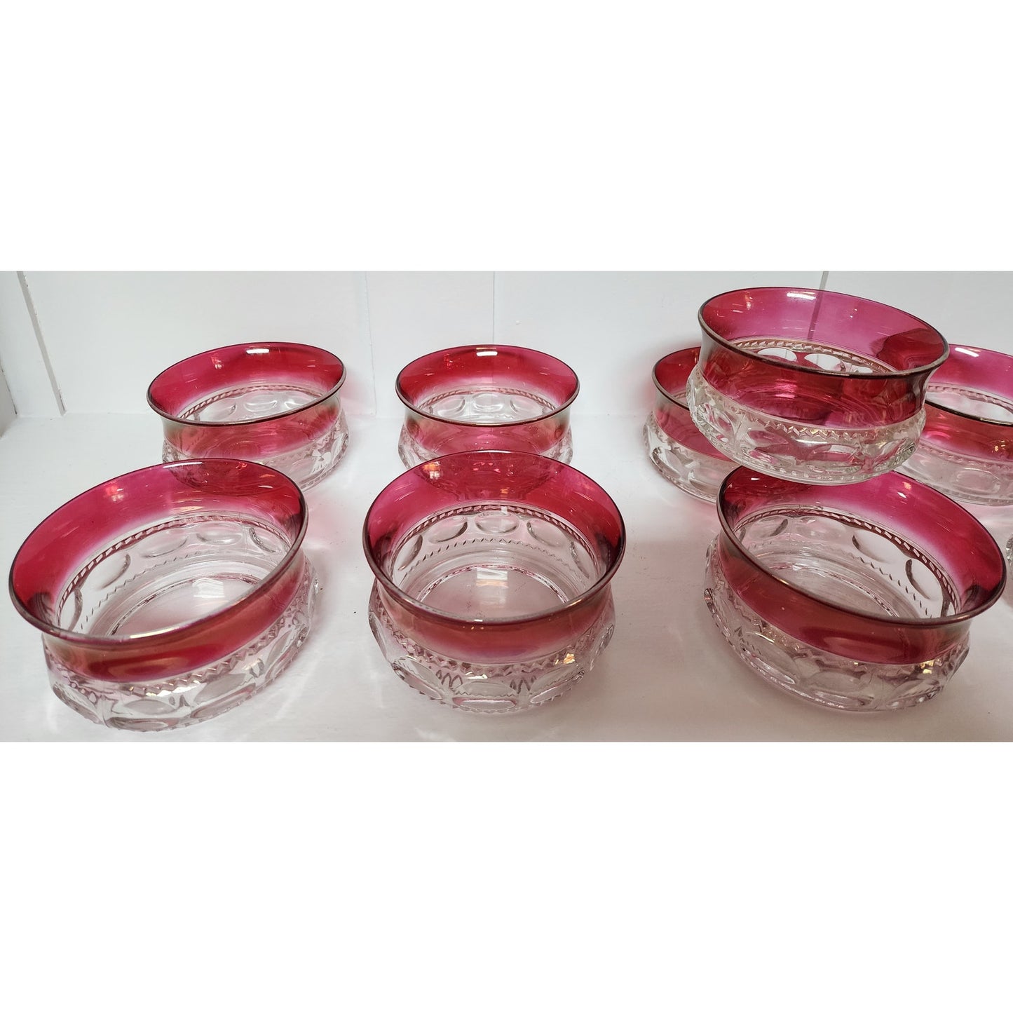 Set of 11 Vintage King's Crown Pattern Dessert/Finger Bowls