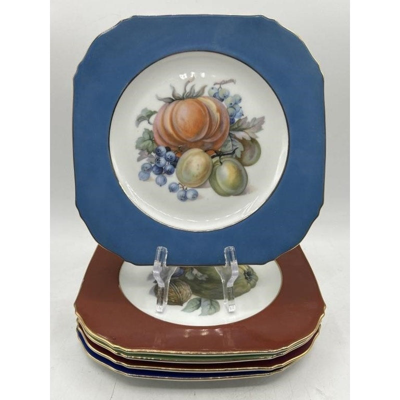 Vintage Art Deco Royal Doulton Style Luncheon Plates – Set of 6 - by Puls Czechoslovakia