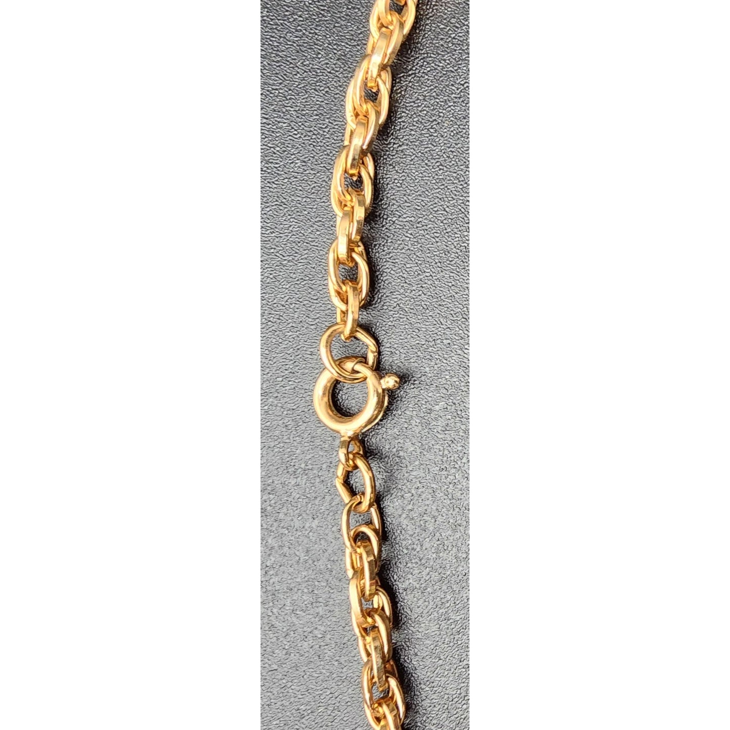 1979 Sarah Coventry Celtic Cross Necklace w/ Amber Gemstone – Limited Edition