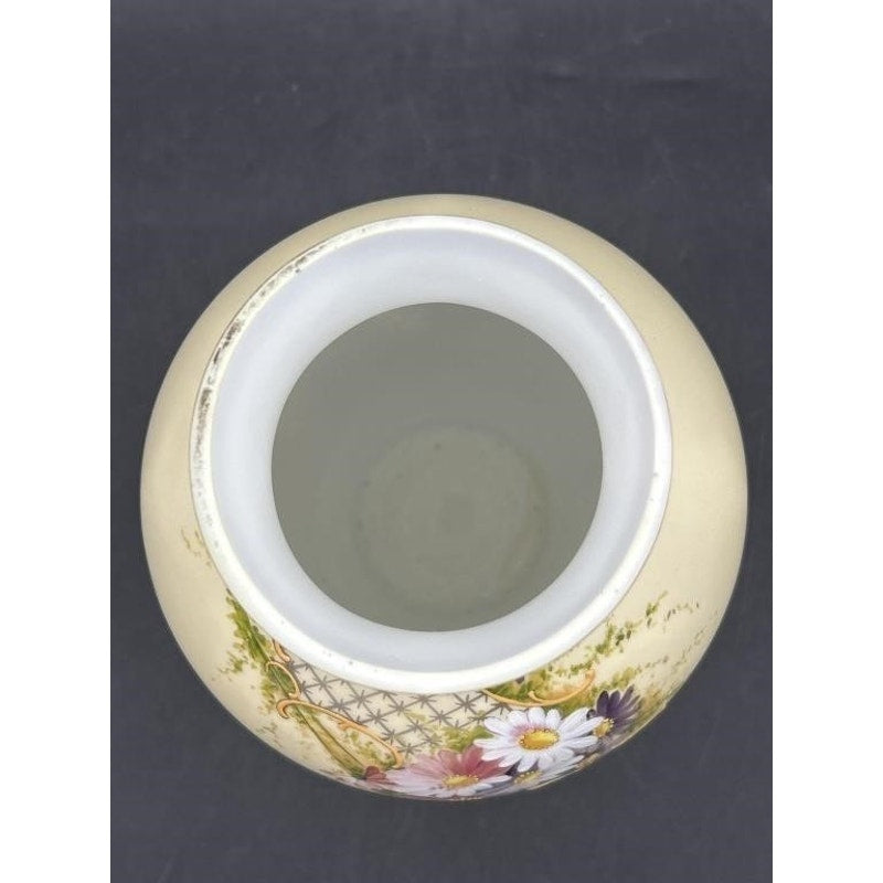 Works Superior Decorating Austria Porcelain Vase – Hand-Painted Florals & Gold Trim, 11.5″