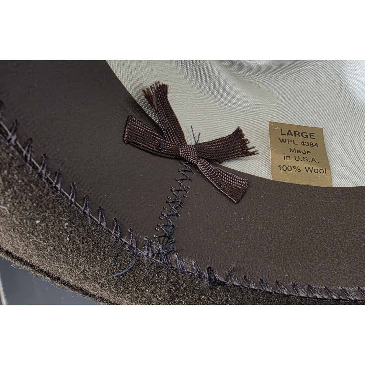 Vintage Capas Design Men Brown Wool Fedora Hat Sz L USA Made Classic Trillby