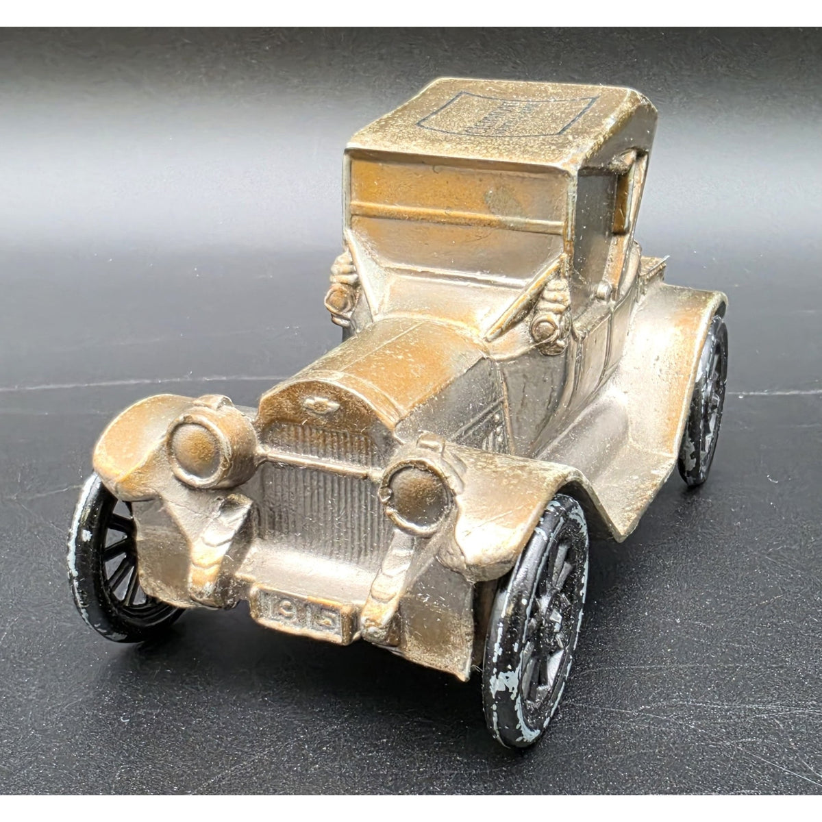 Vintage 1974 Banthrico 1915 Chevrolet Bank Clermont National Metal Car Bronze