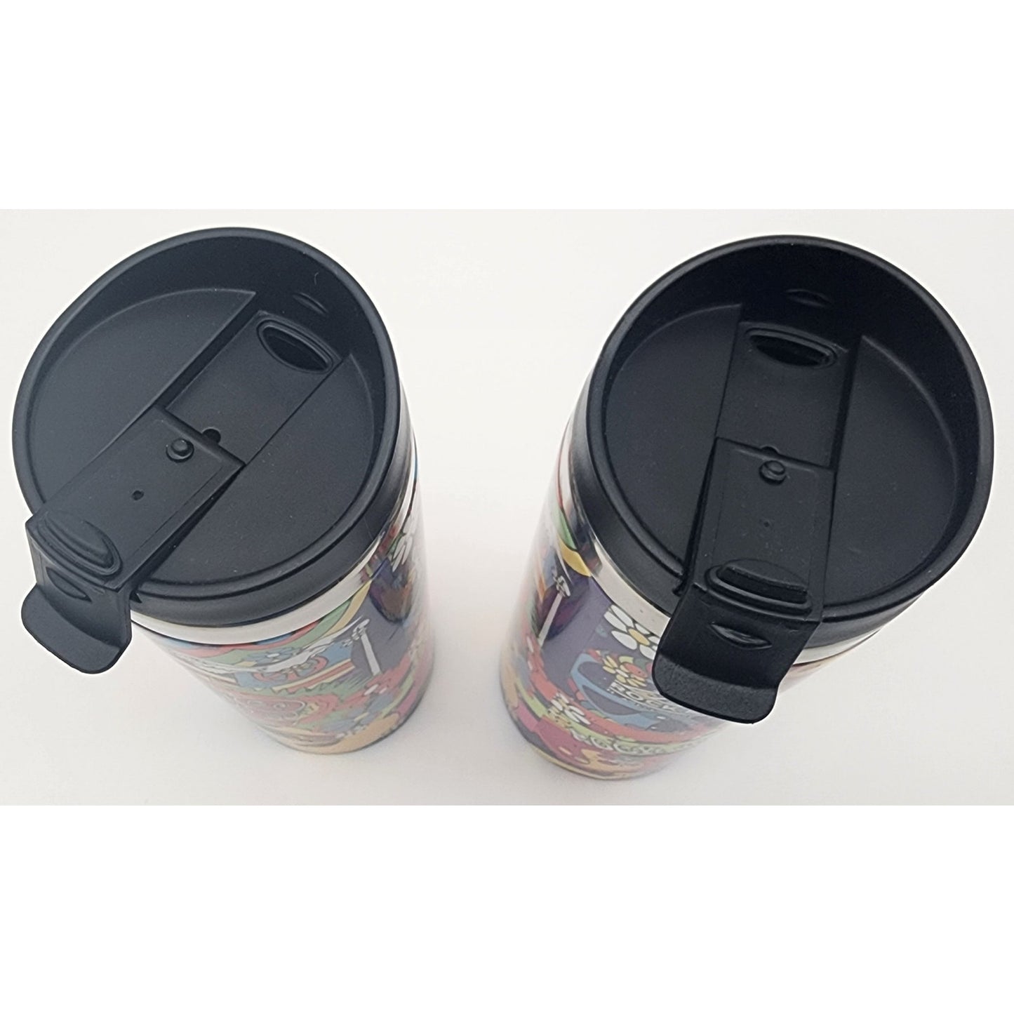 2 Rock & Roll Hall of Fame Tumblers Cleveland OH Peace Dove Hippie Psychedelic