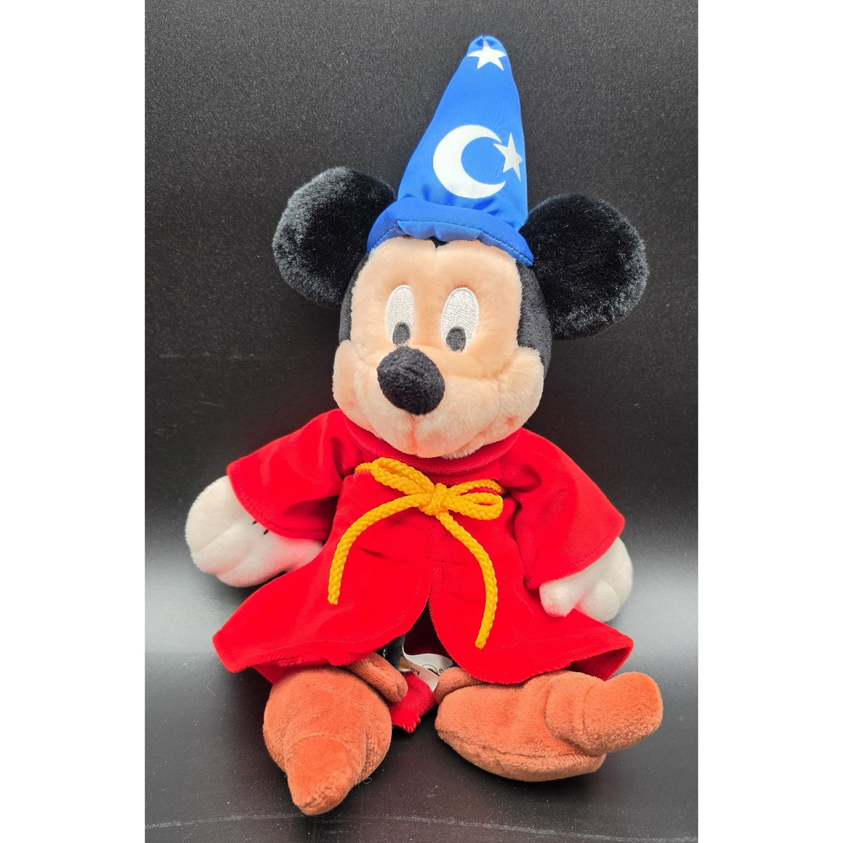Vintage Walt Disney World Sorcerer Mickey Mouse Plush 13" Fantasia Plush Toy
