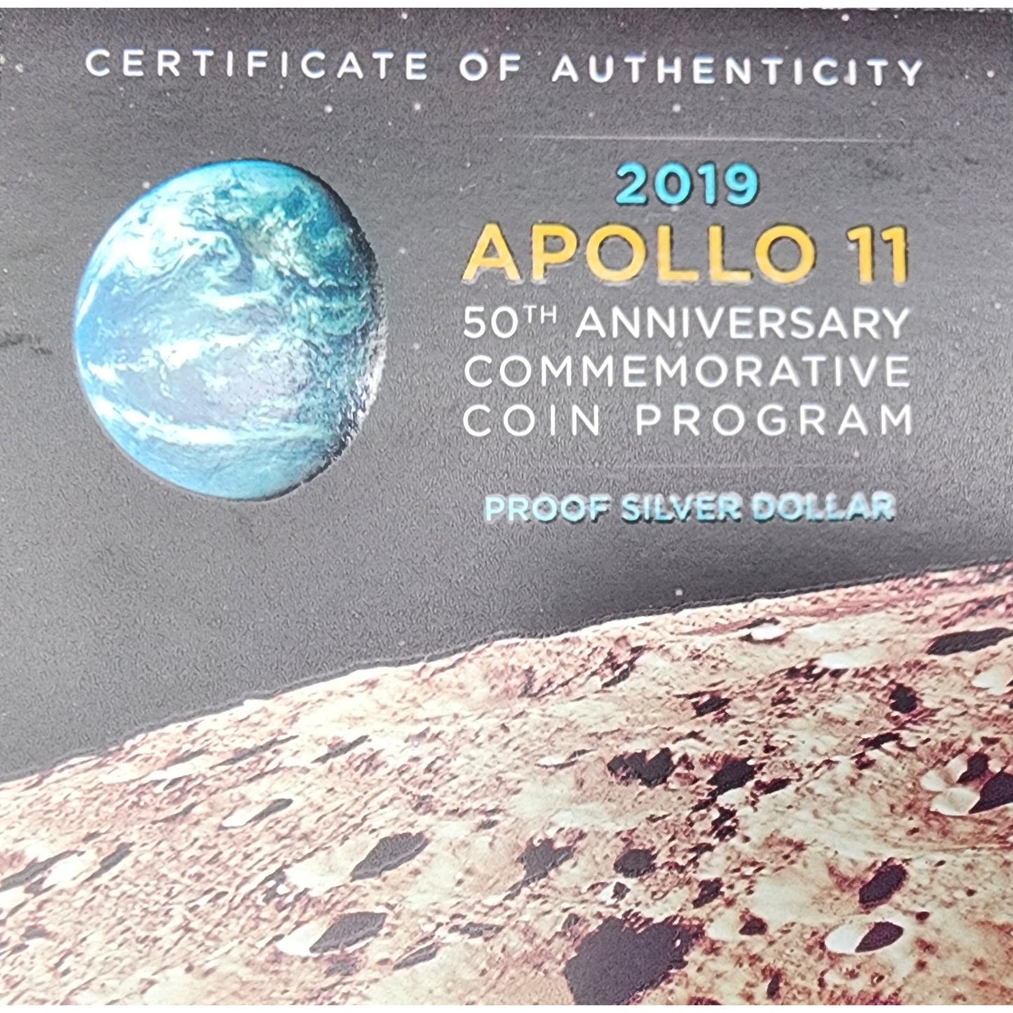Apollo 11 50th Anniversary 5oz, 1oz + Half Dollar Proof Sets with OGP & CoAs with 1967 Newsweek, Man on the Moon Stamps, 50th Anniversary Embroidered Patches