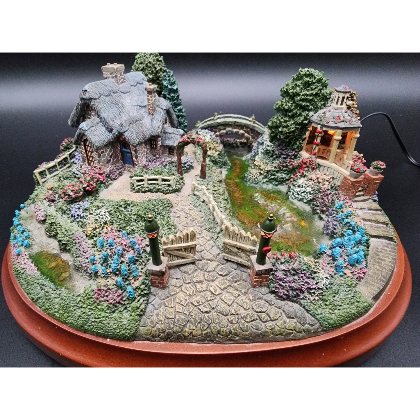 Thomas Kinkade Springtime Splendor Lighted Village LE #A1591 COA Works Vintage