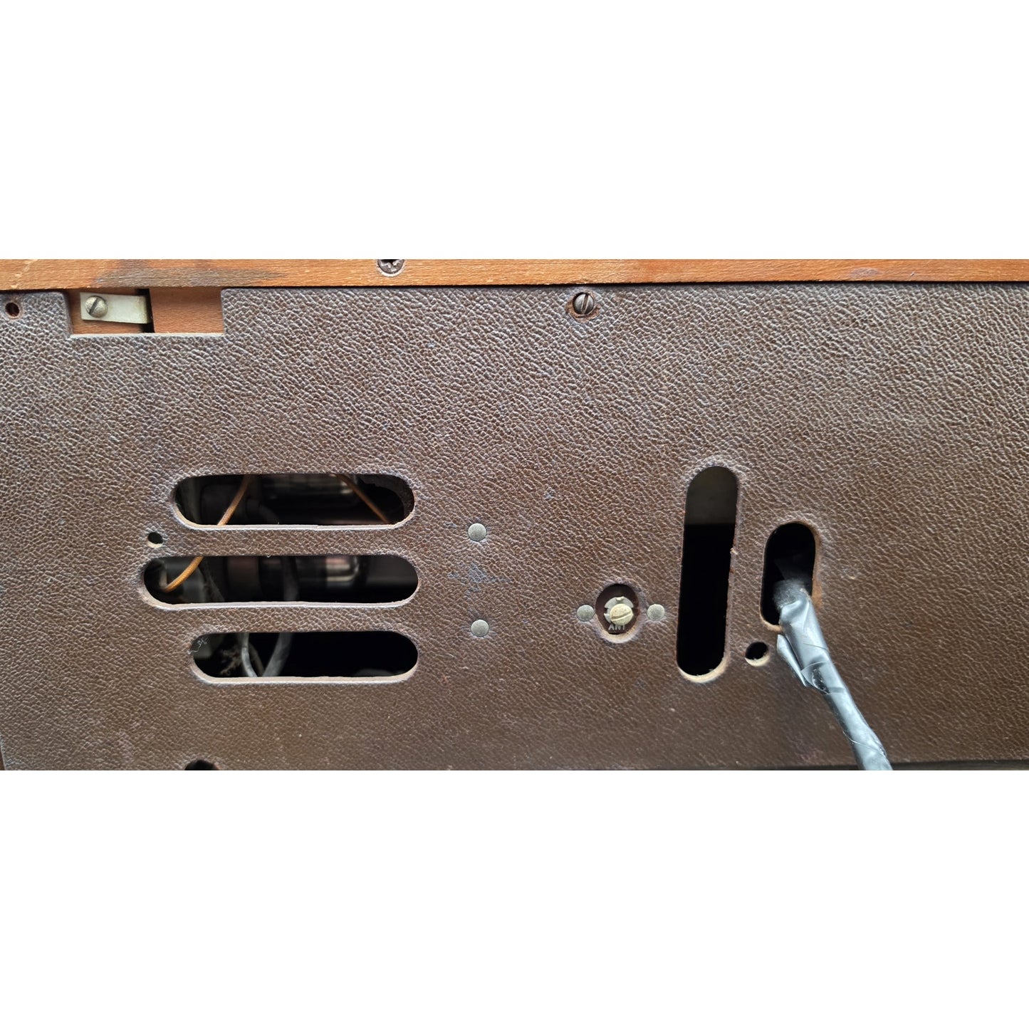 1949 Silvertone 8086B Wire Recorder AM Tube Radio Phono Untested w/ Wire