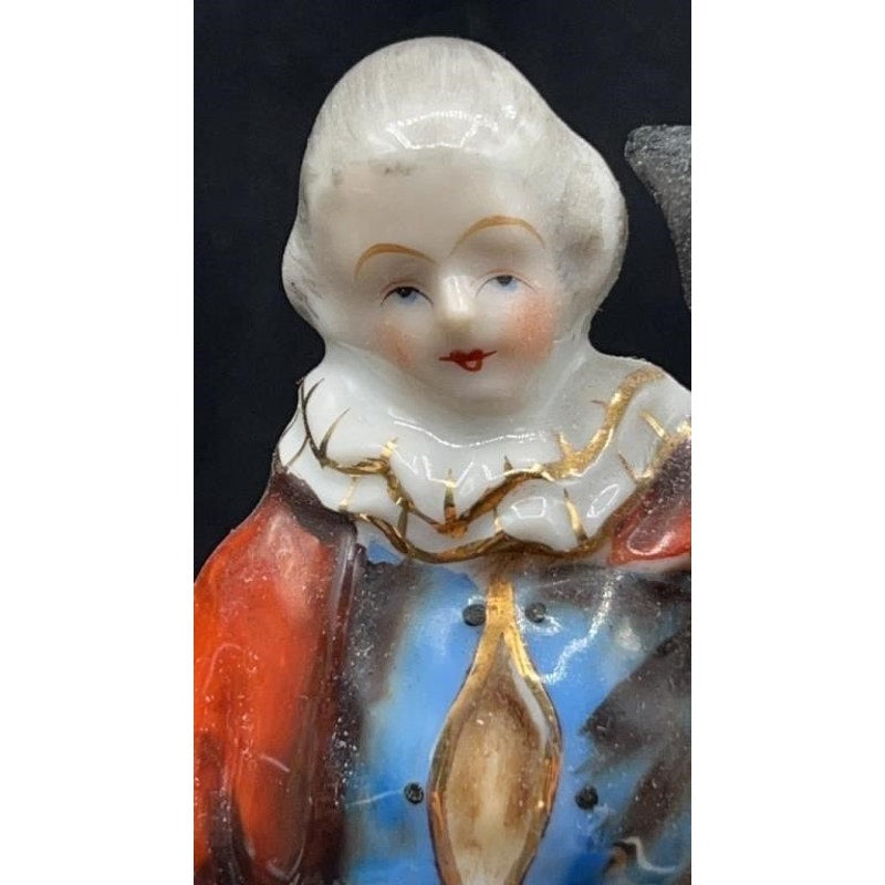 Vintage Occupied Japan Maruyama Porcelain Victorian Couple Figurines Hand Painted