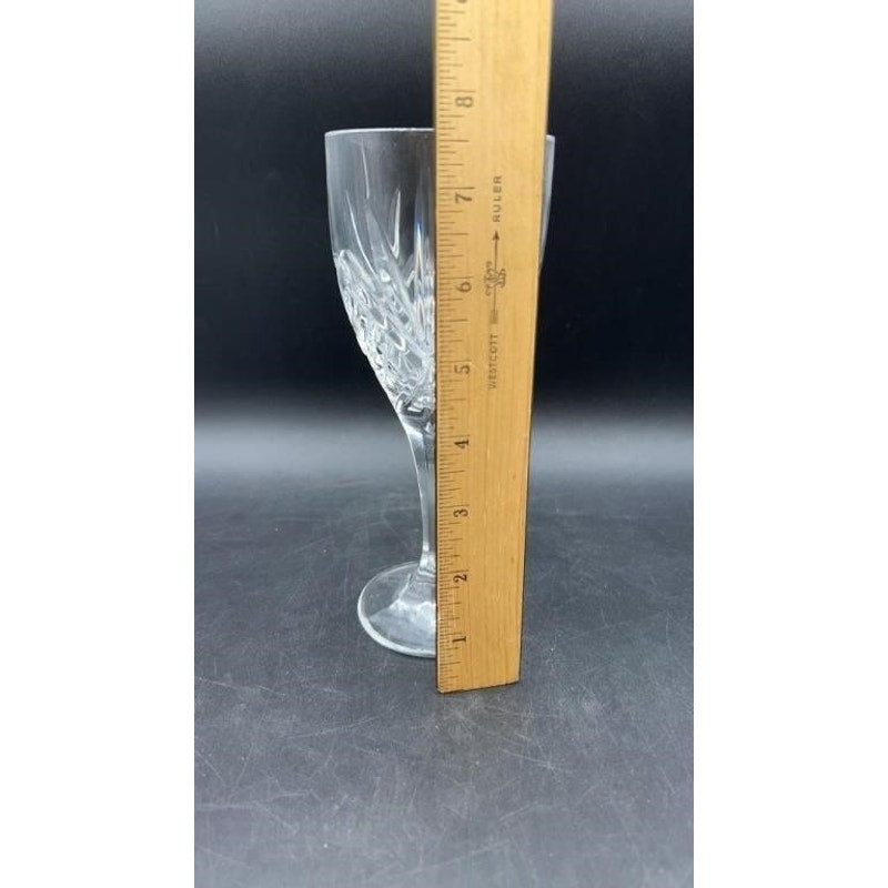 Godinger Dublin Crystal Water Goblets Set of 4 7.75" Cut Glass Shannon Ireland