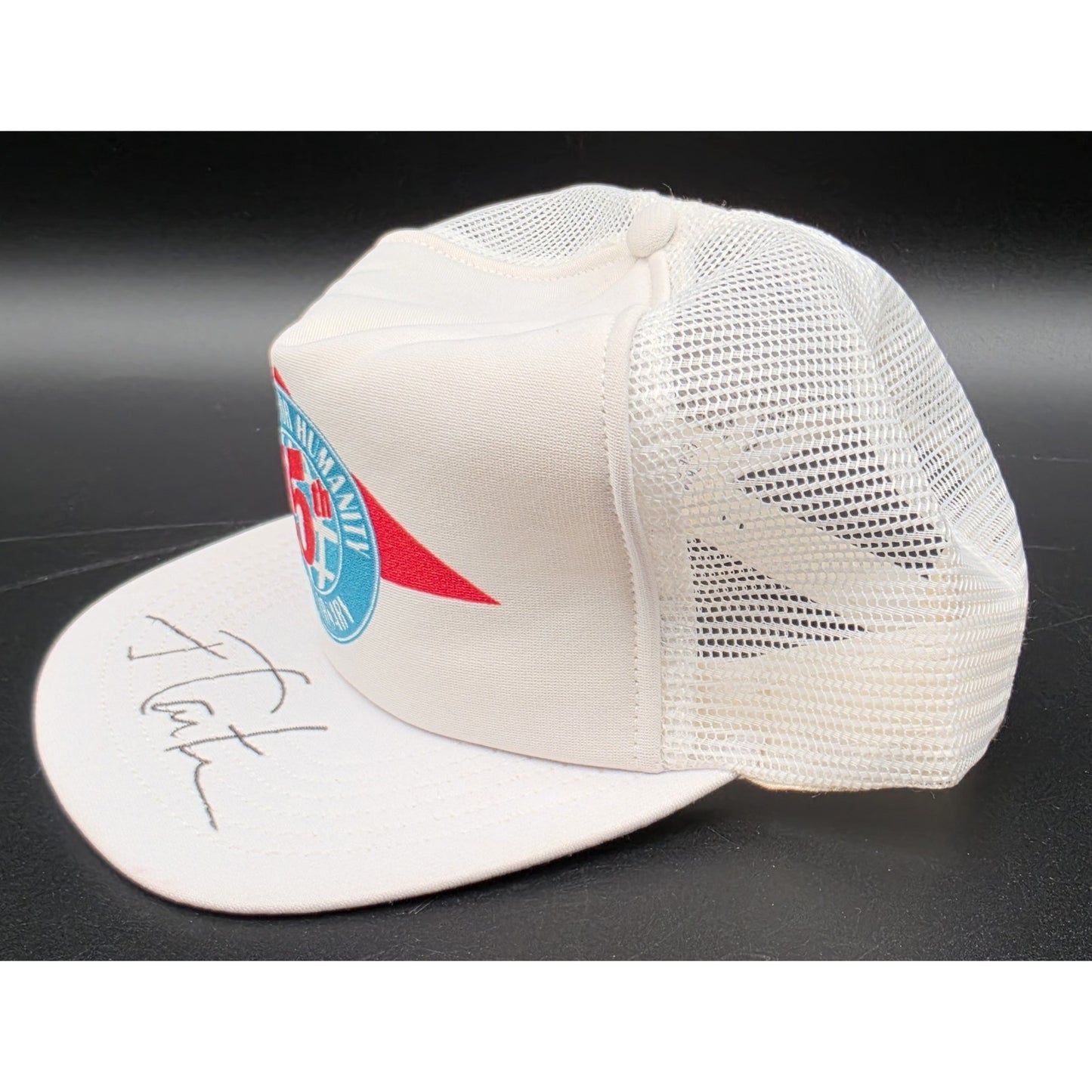 1991 Habitat for Humanity 15th Anniversary Trucker Cap Signed on bill J.  Carter