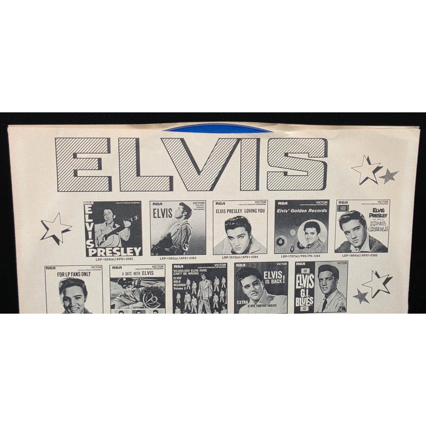 Elvis Presley “Moody Blue” 1977 RCA LP – Blue Vinyl NM, Jacket & Sleeve Good