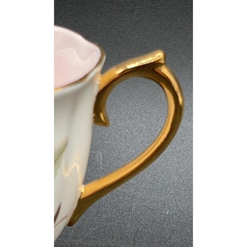 Royal Albert Braemar Bone China Tea Cup & Saucer Set of 6 Pink Gold Pinecone