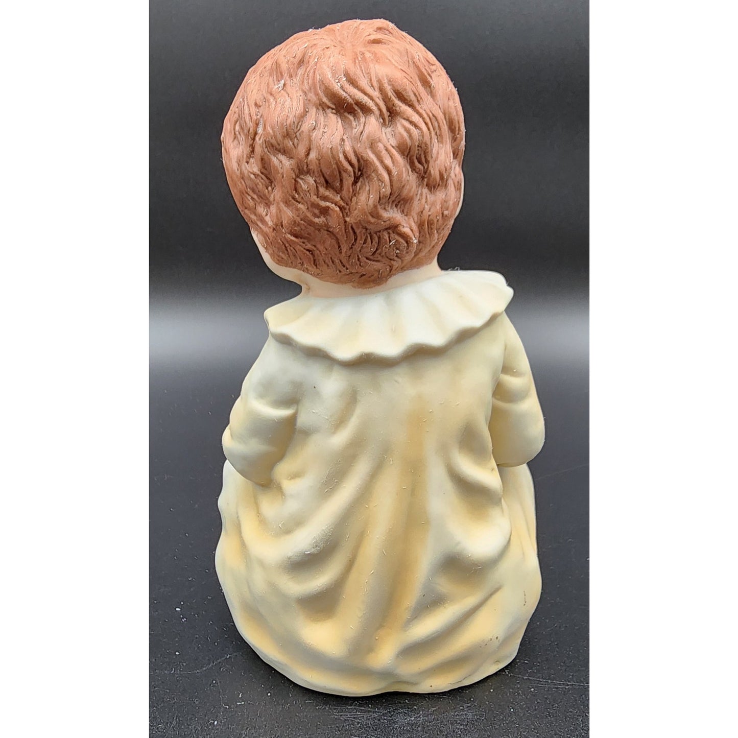 Vintage Porcelain Baby Figurine Handpainted Child with Bottle 7" Cameo Mark