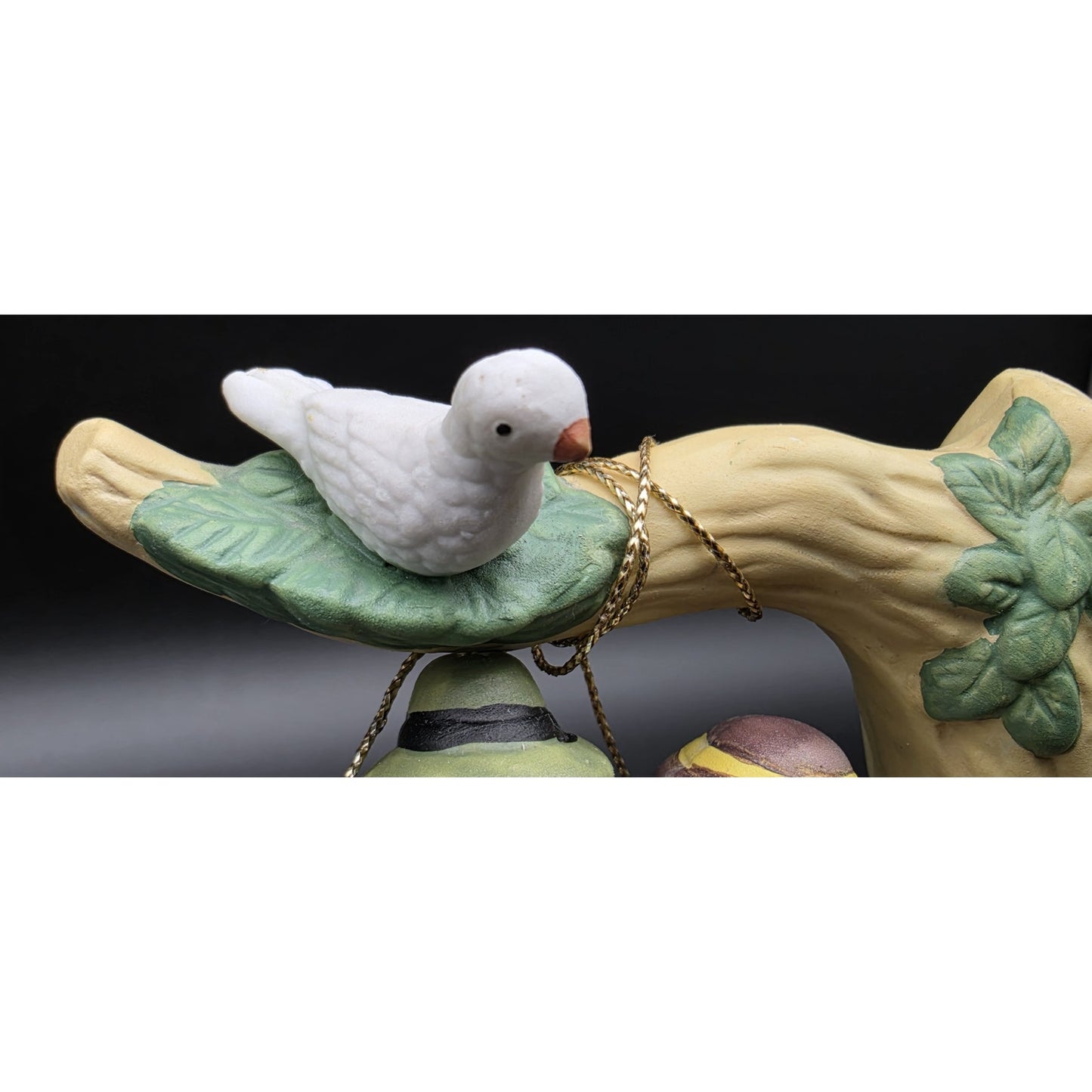 1994 Porcelain Music Box Elderly Couple Swing Rotates 360° Through The Years