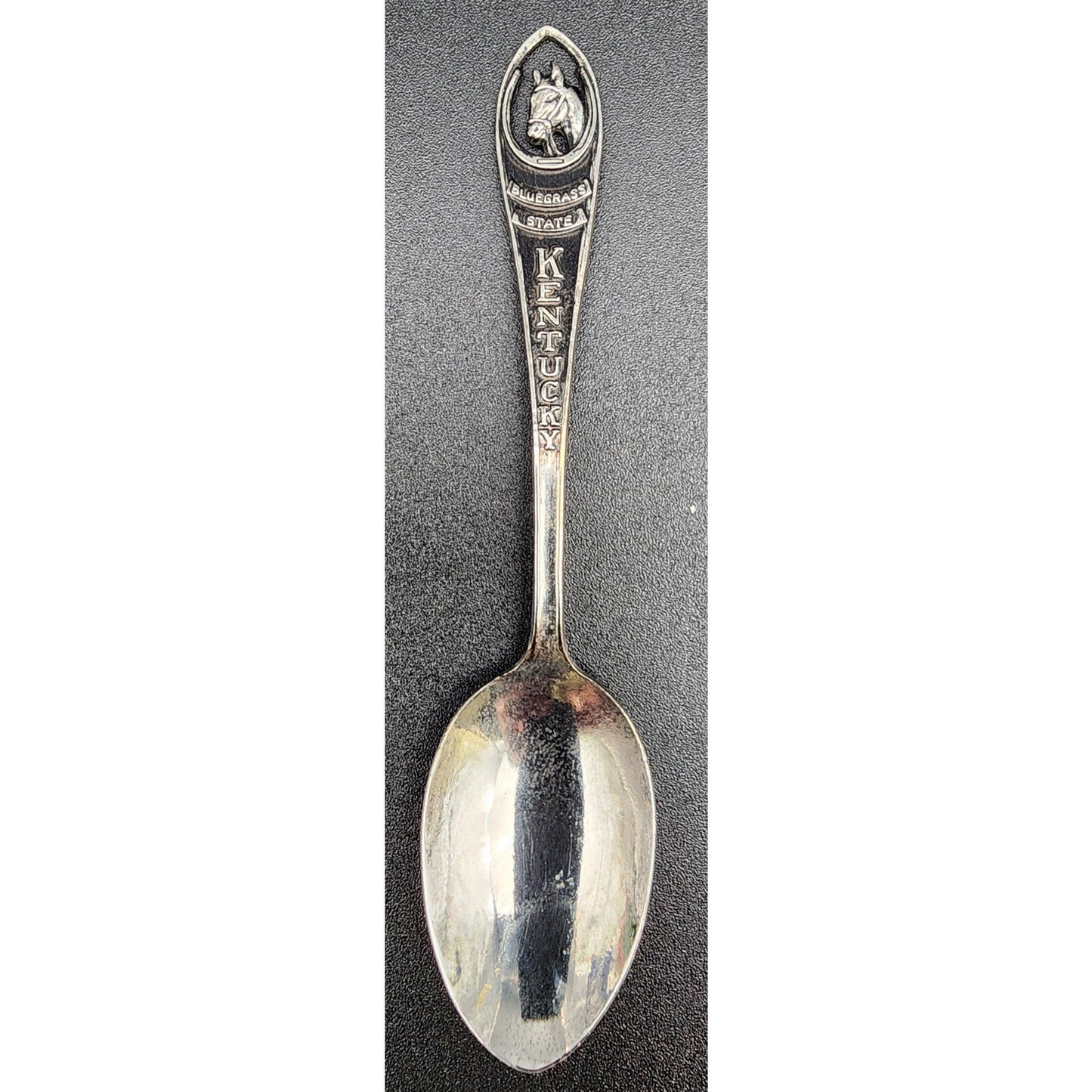 Kentucky Heritage Collectible Set Derby Glass Flag Spoon Flask Coke & Quarter