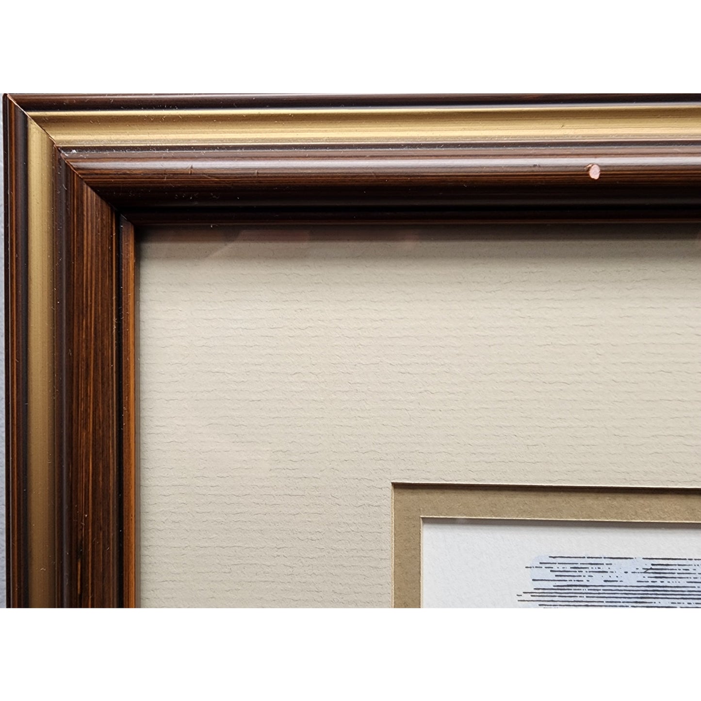 Howard Fain Signed Lithograph "On the Southern R.R. at Wilmore" Glass Framed VTG