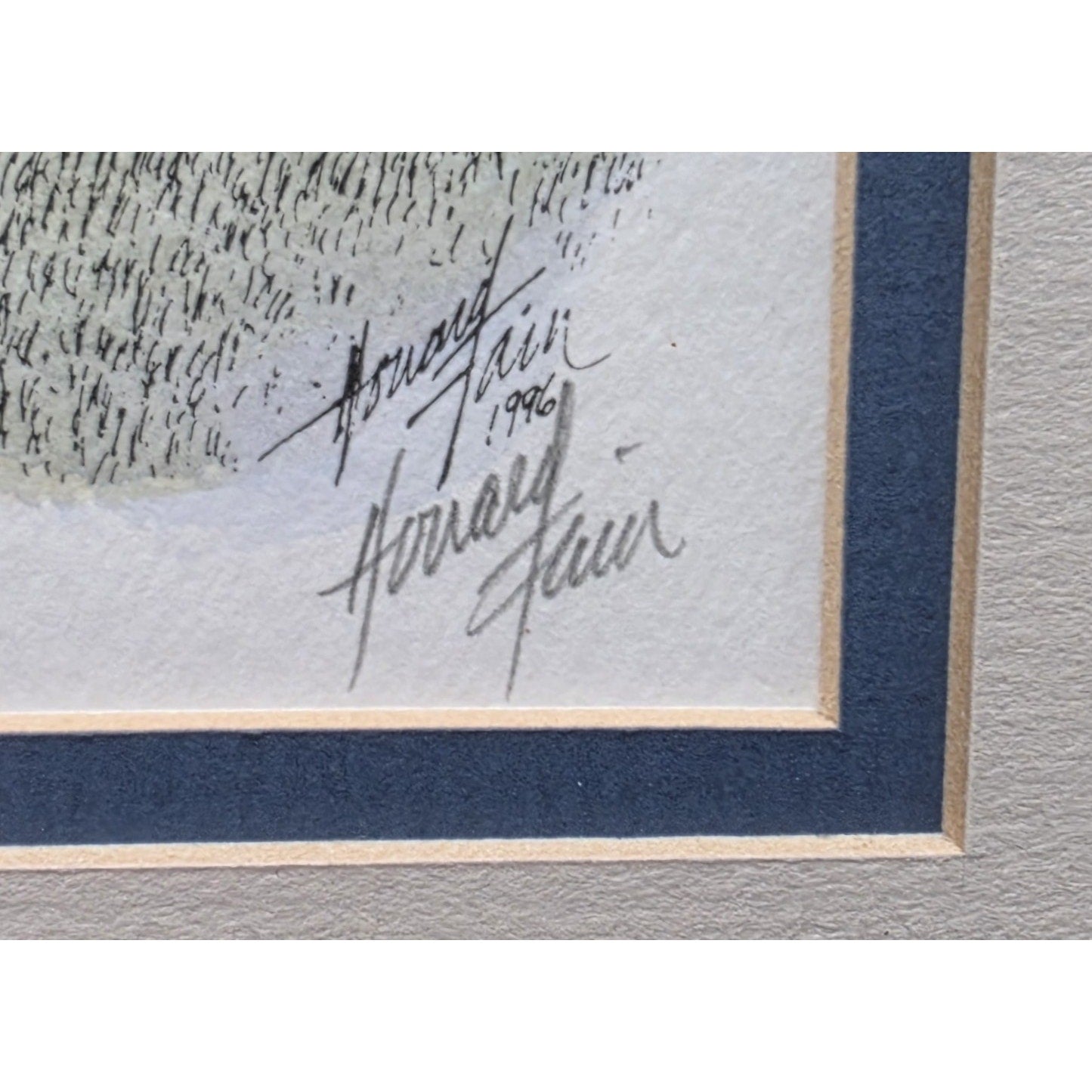 Howard Fain Signed Mt Pleasant Baptist Church 1801 Beautifully Framed Lithograph