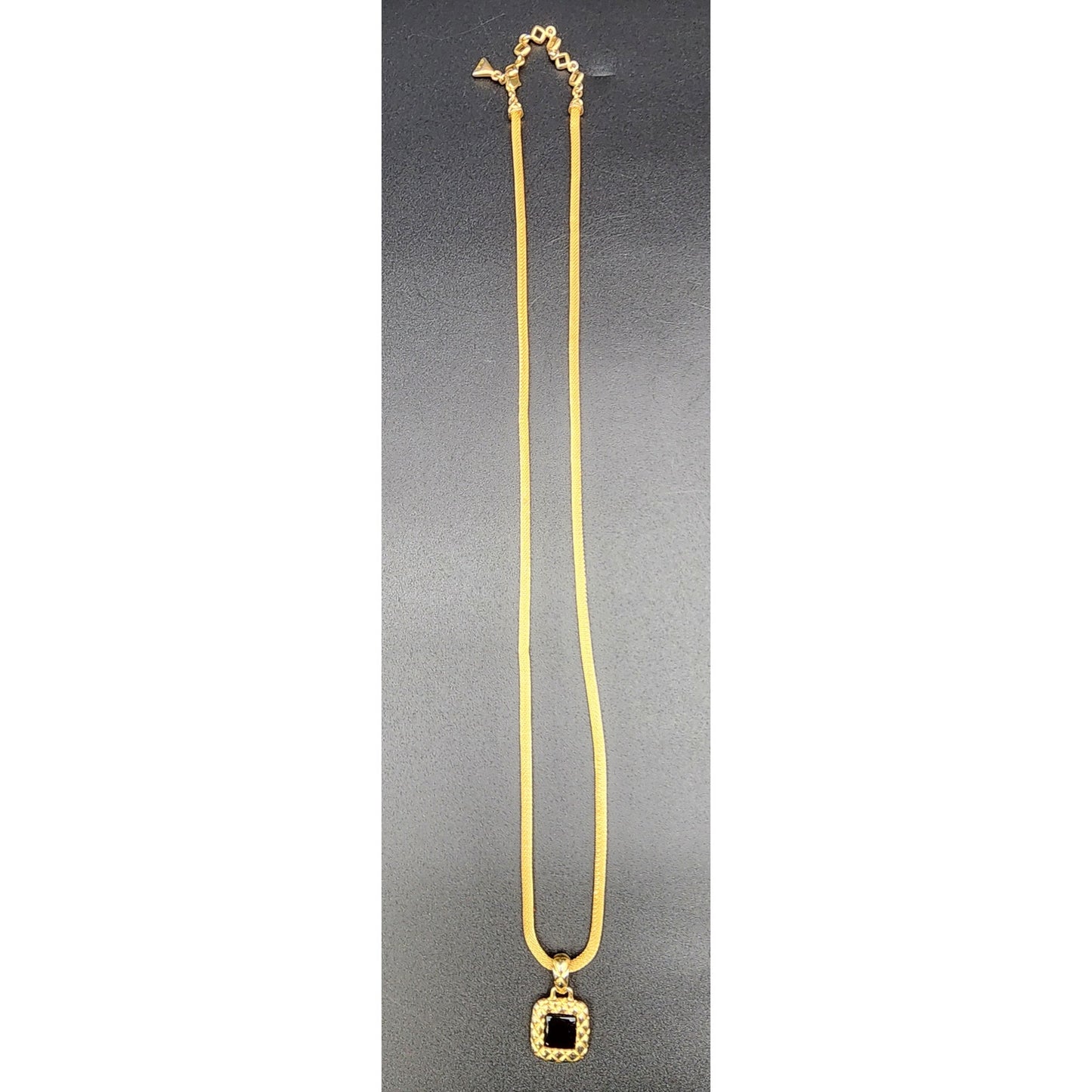 Set of 3 Vintage Gold & Rose Gold Necklaces Tassel Filigree Pendant Lot - 1980s
