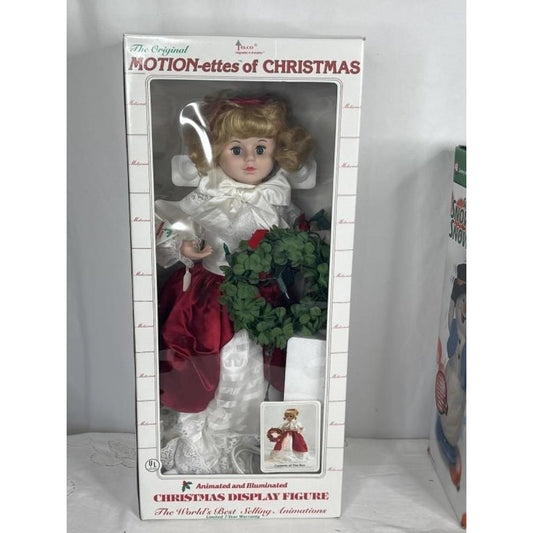 Vintage Telco “The Original Motion-ettes Of Christmas 24” Animated Illuminated Display Figure