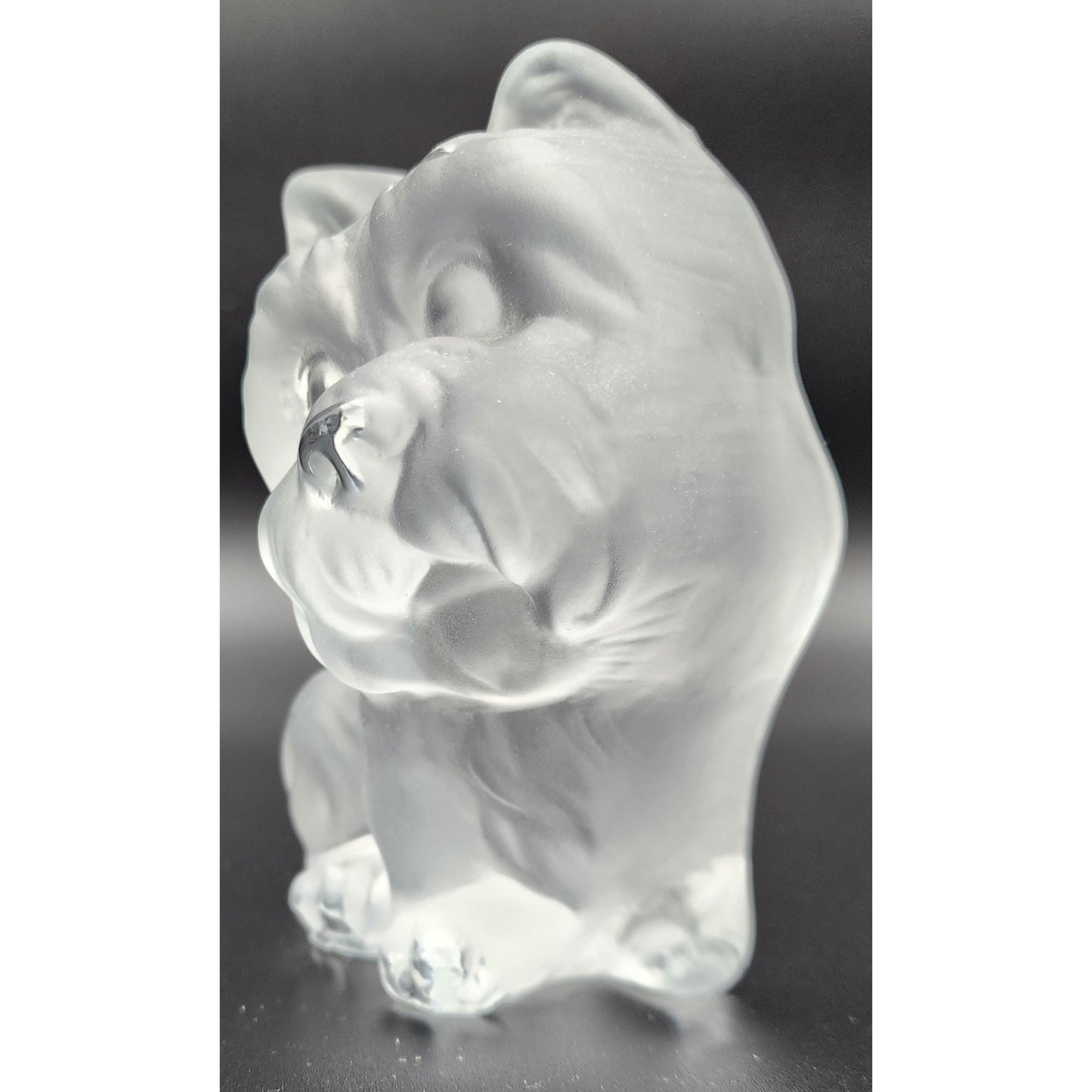 Viking Glass Hand Made USA Scottish Terrier Paperweight Bookend 5.25” Figurine
