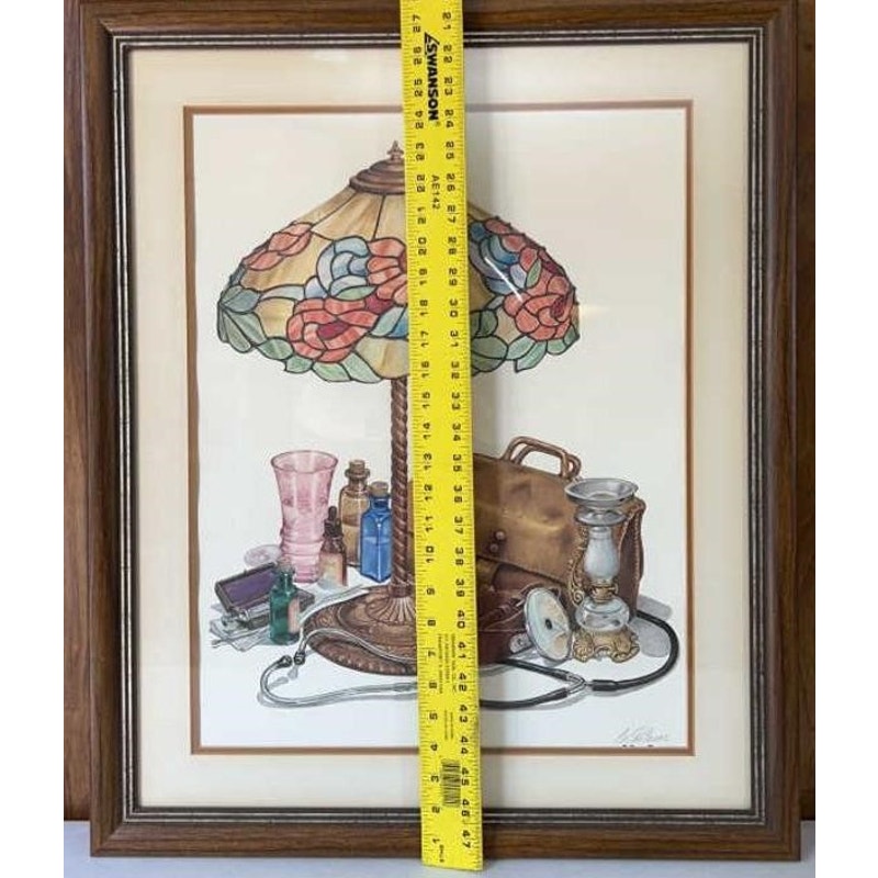 House Call Lithograph by C. Don Ensor Framed Signed w/ COA 23x28 Vintage 1976
