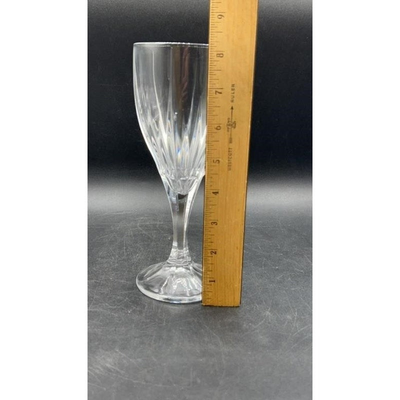 Set of 6 Godinger Ingrid Crystal Water Goblets 8.25" Cut Glass Ireland Discontinued