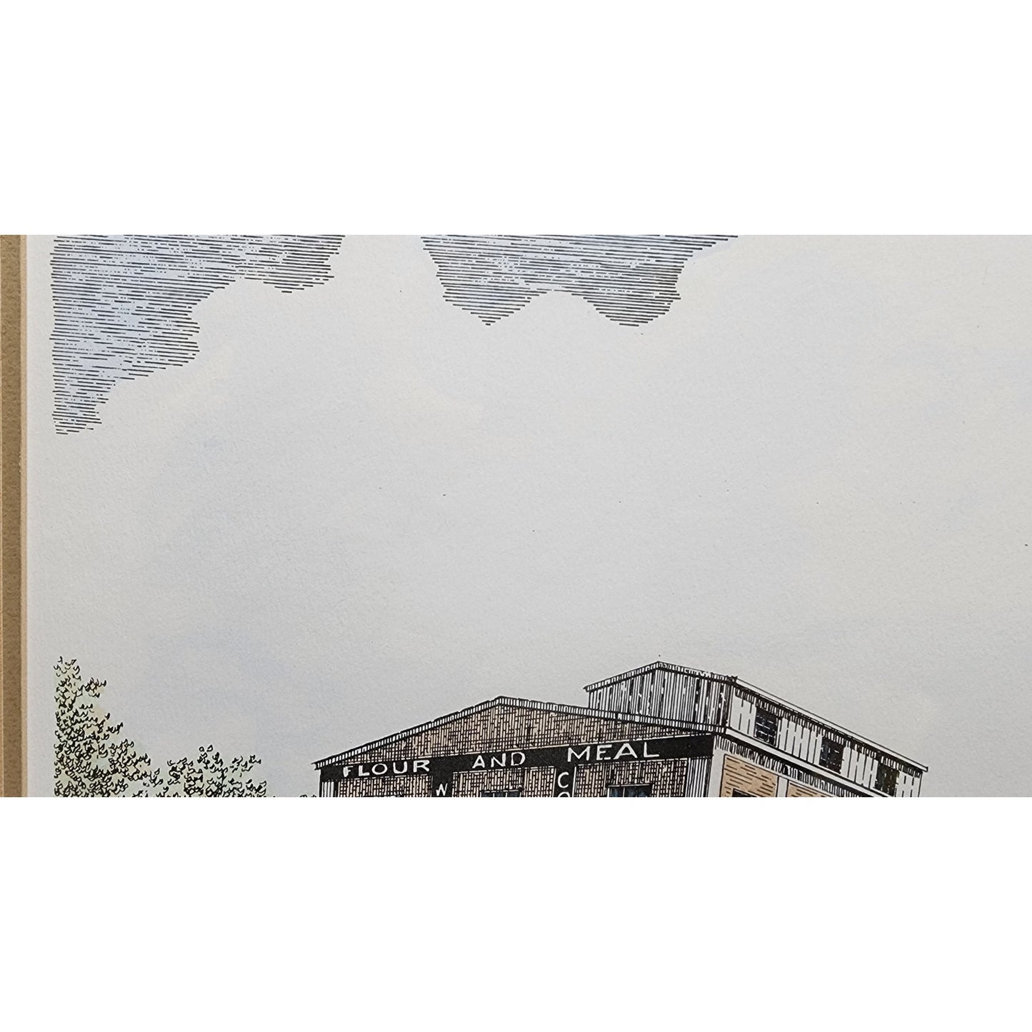 Howard Fain Signed Lithograph "On the Southern R.R. at Wilmore" Glass Framed VTG