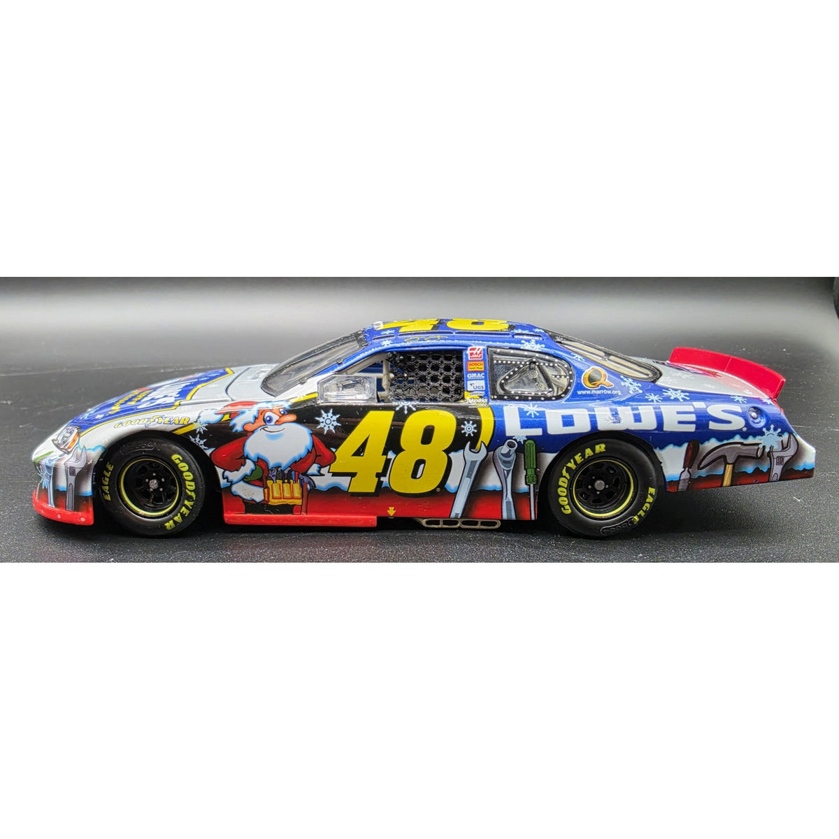 2007 Jimmie Johnson Sam Bass Holiday #48 Diecast Monte Carlo SS Display Case
