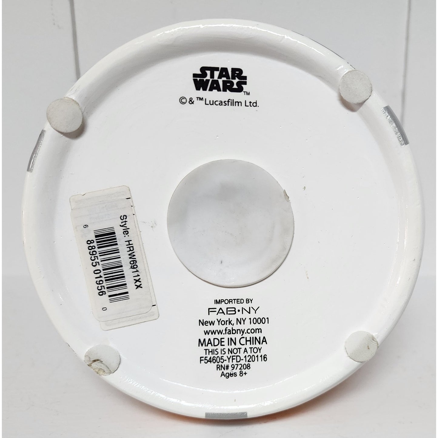 Star Wars BB‑8 Ceramic Coin Bank by FAB NY 7.5" Droid Robot Collectible