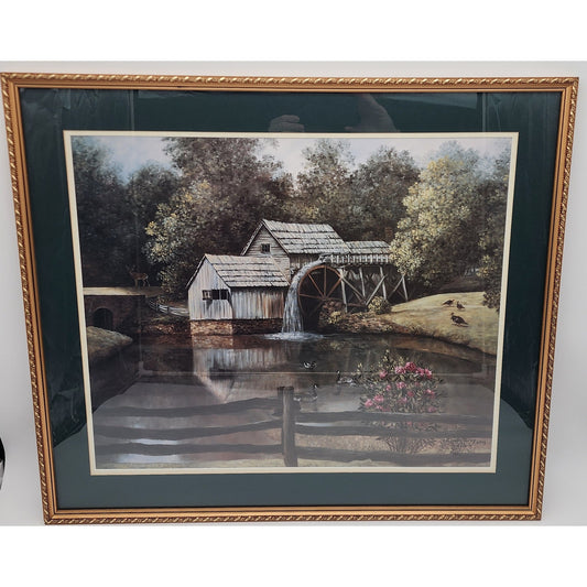 Mabry in Spring Lithograph by Glynda Turley Signed/Numbered Ornate Frame 29.5x26
