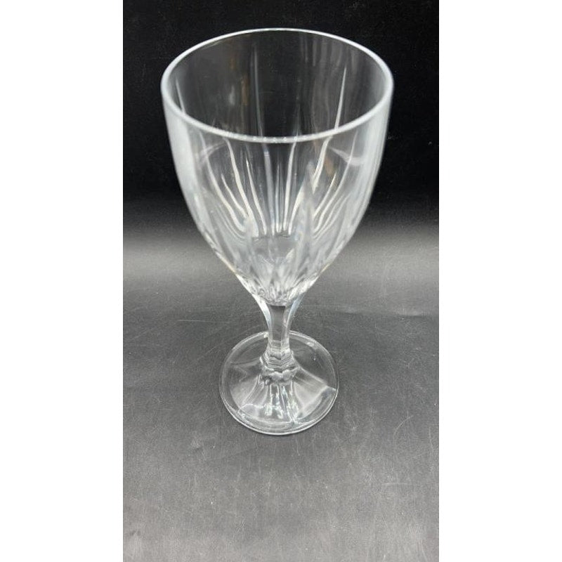 Set of 6 Godinger Ingrid Crystal Water Goblets 8.25" Cut Glass Ireland Discontinued