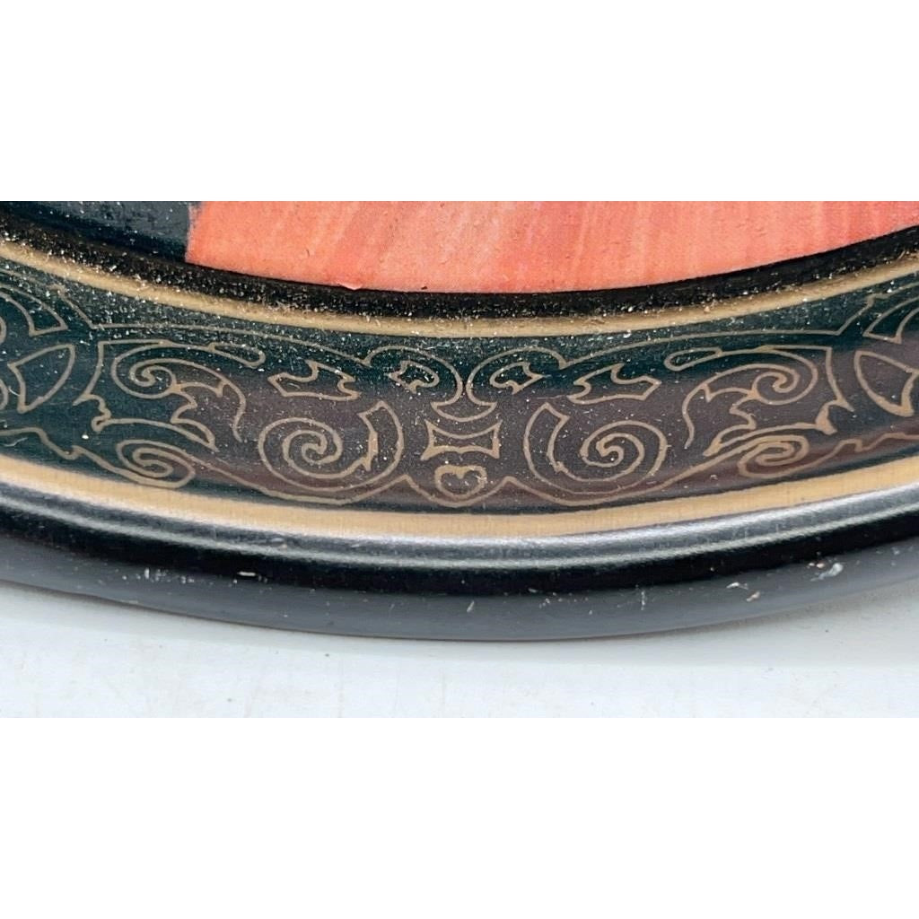 VTG 1973 Coca-Cola Tray  Betty Girl Oval Tin  1920s Ad Repro  12.5x15"