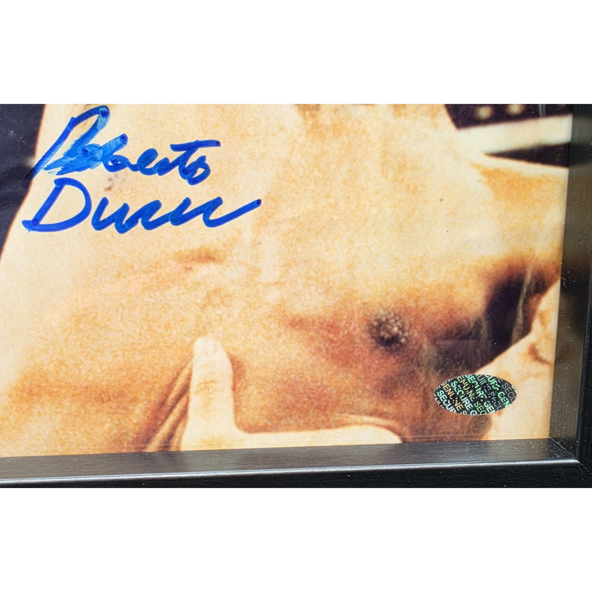 Roberto Duran Signed Everlast Boxing Glove & Framed 8x10 Photo Beckett PAAS COA