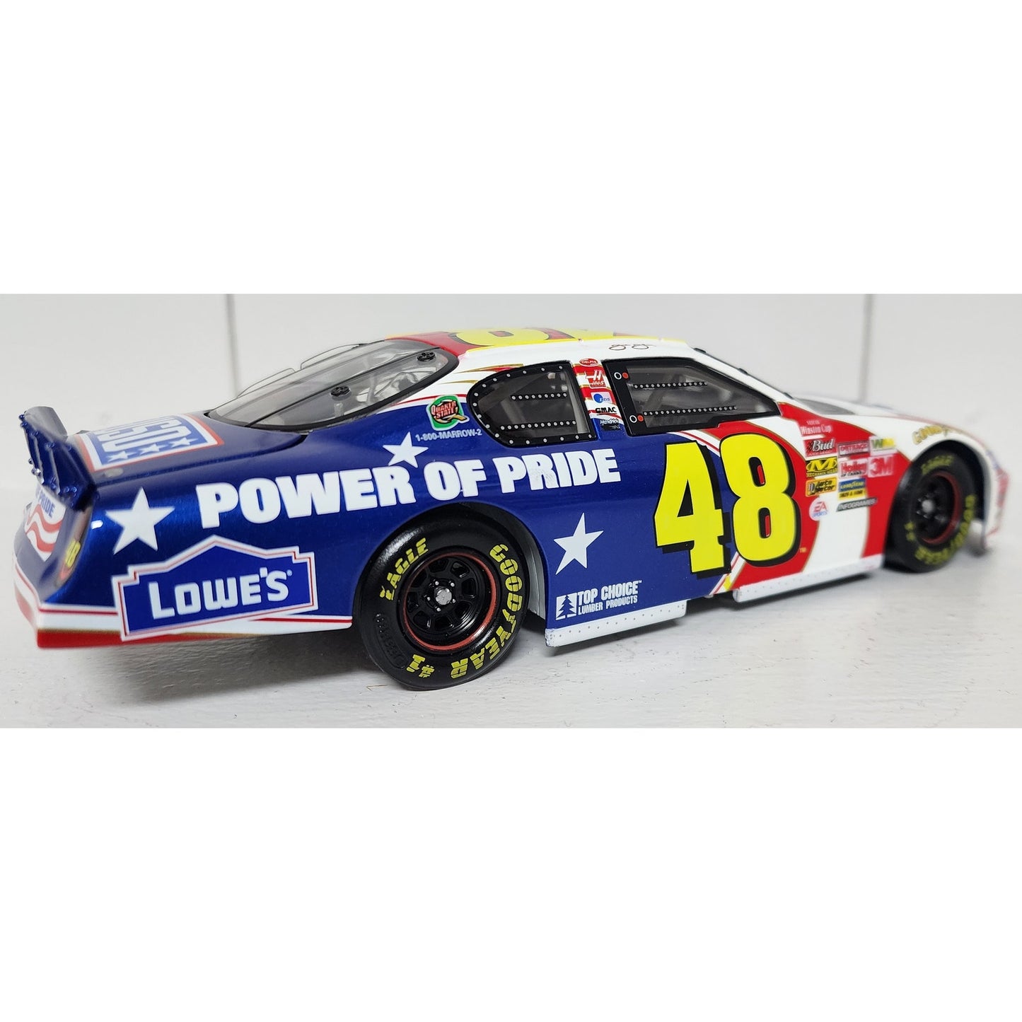 2003 Action 1:24 Jimmie Johnson #48 Lowe’s Power of Pride Monte Carlo Diecast