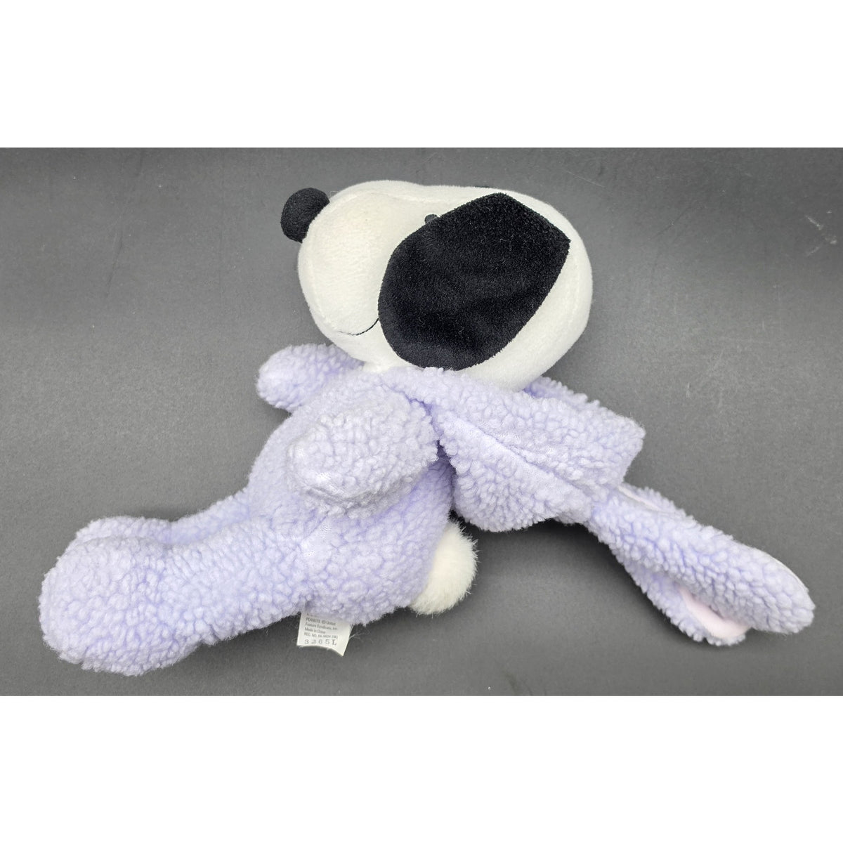 Vintage Peanuts Snoopy Easter Bunny Lavender Purple Costume Plush Hallmark 16"