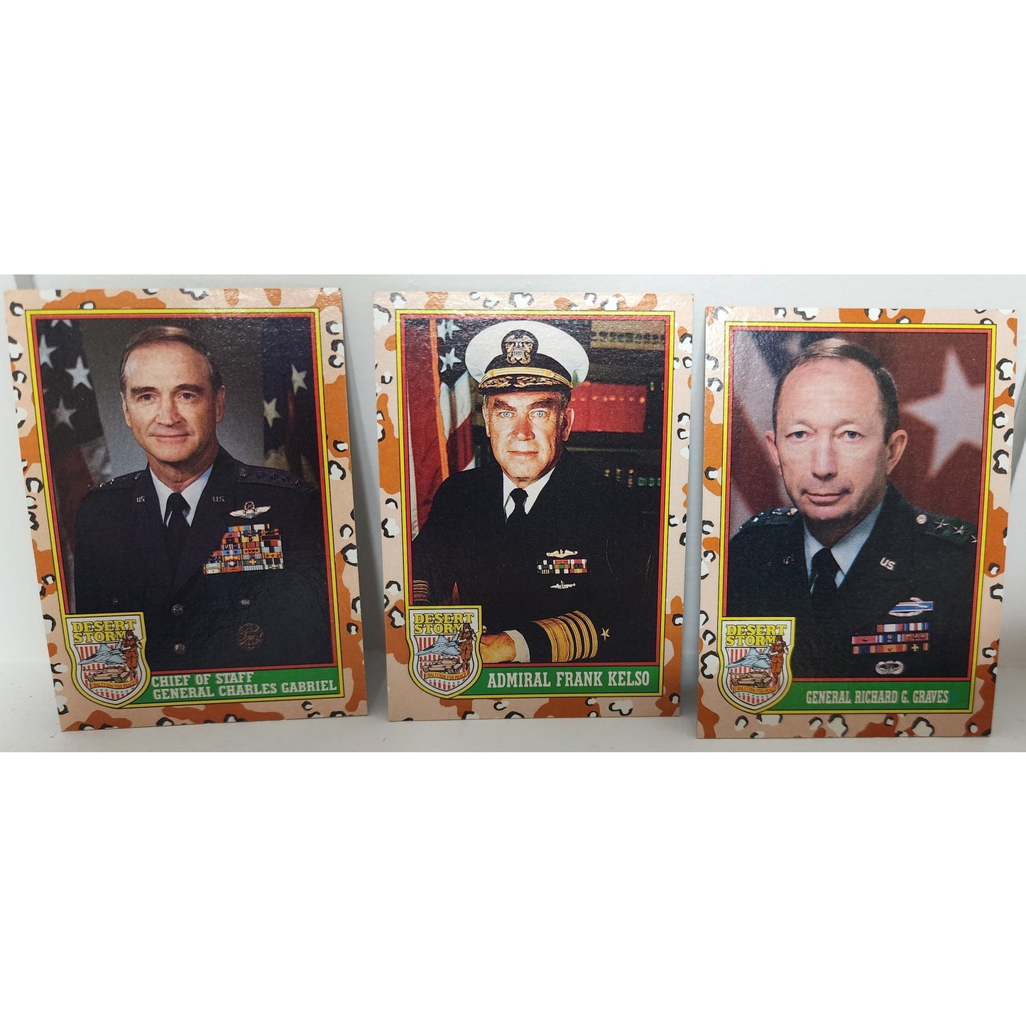 1991 Topps Desert Storm 66 Card Set w/ Box – Bush, Powell, Jets, Missiles, Rare