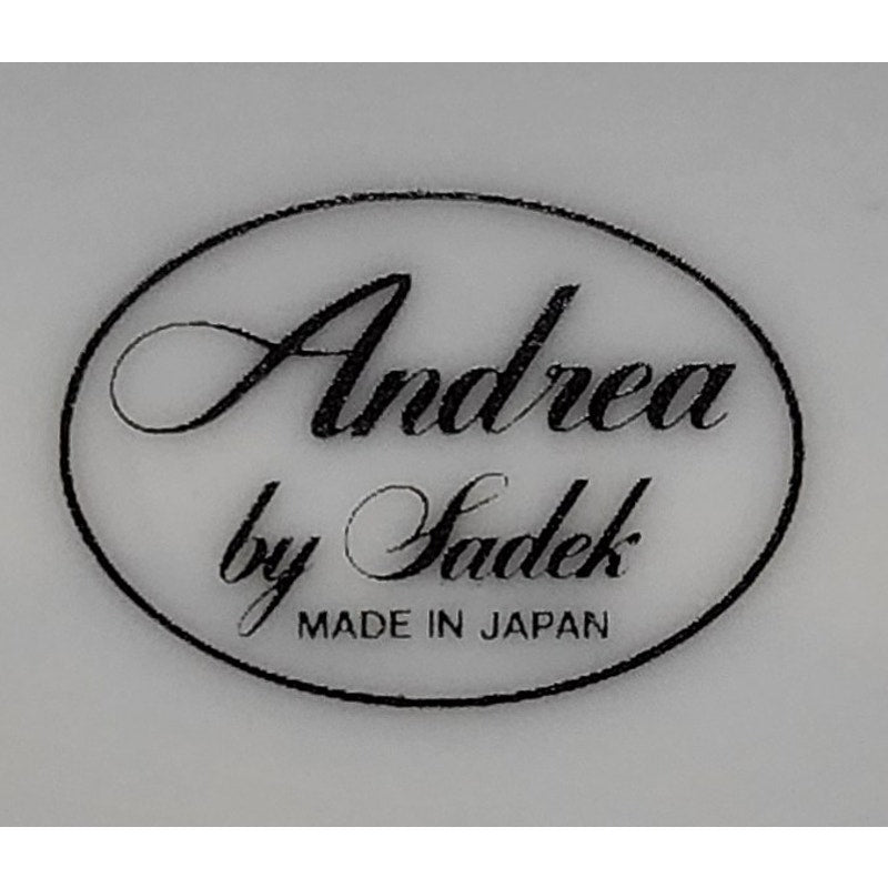 Andrea by Sadek Japan Cake Plate, Server Floral 22K Gold Trim Vintage Scalloped