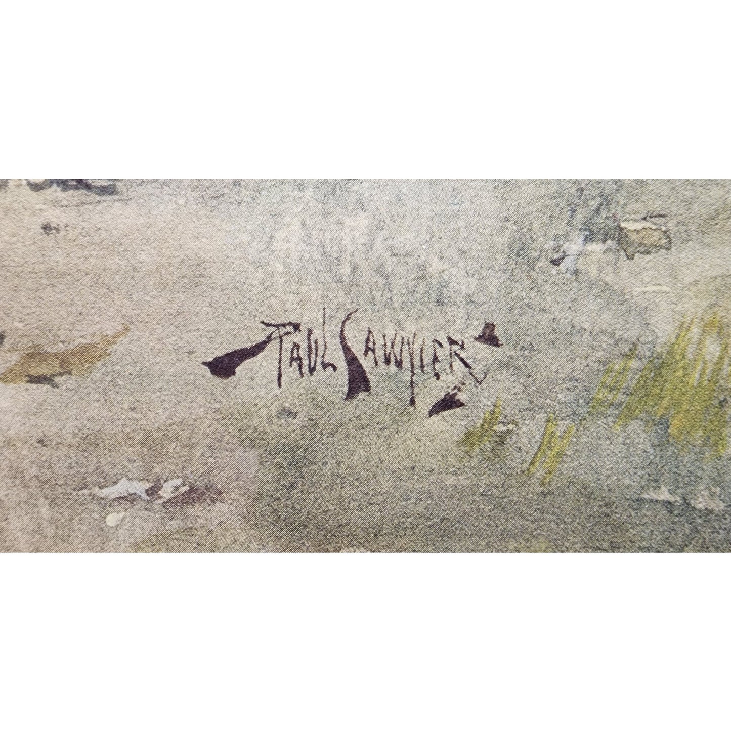 Paul Sawyier “Louisville Pike” Lithograph Framed w/ Double Mat, VTG