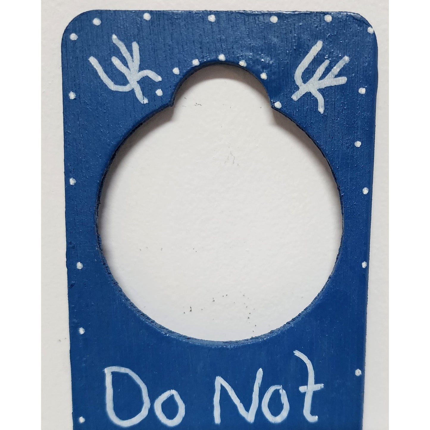 Vintage Handmade UK Wildcats Door Hanger “Do Not Disturb” w/ Basketball Ornament