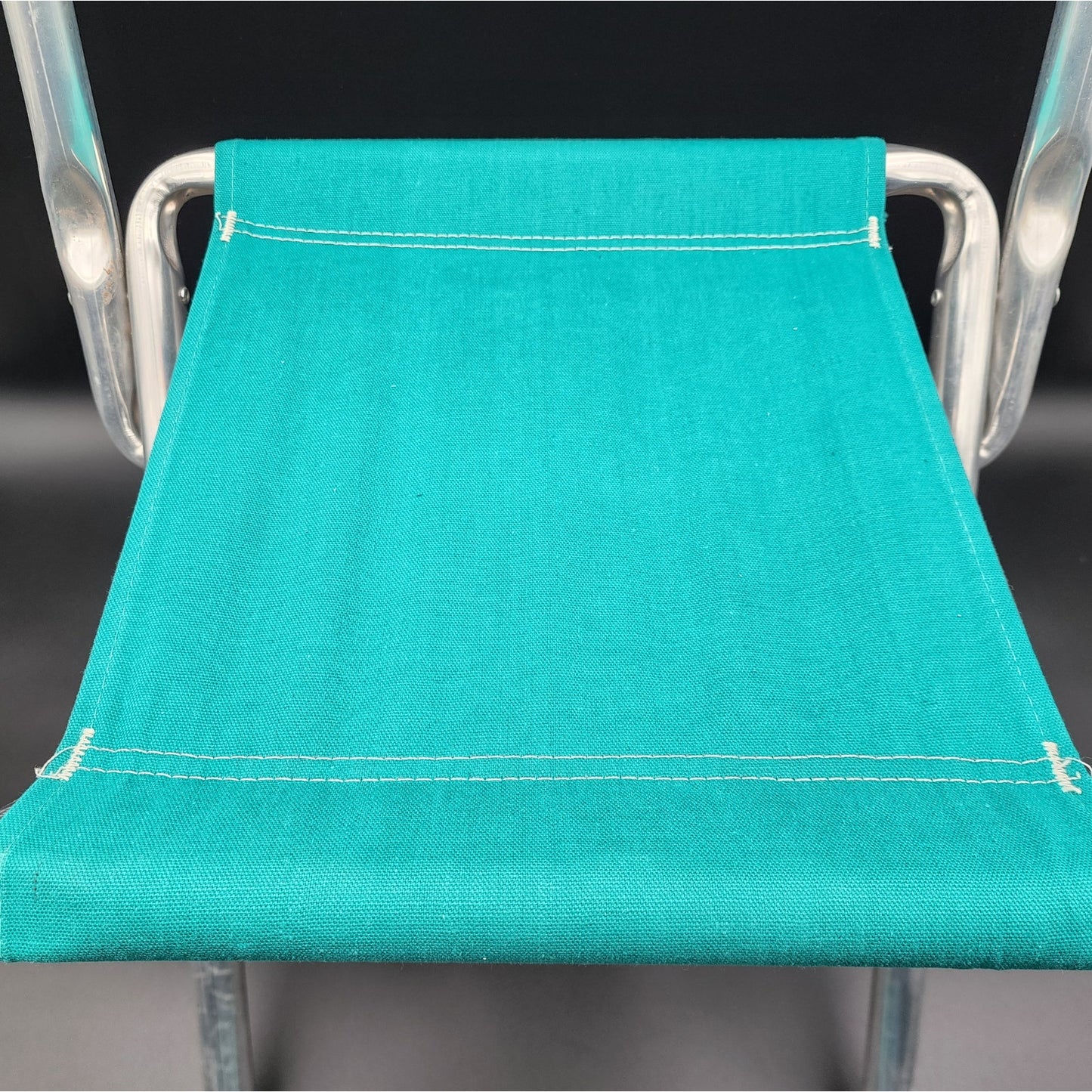 Vintage Masters Tournament Folding Chair Teal Green w/ Extra Cover Lightweight