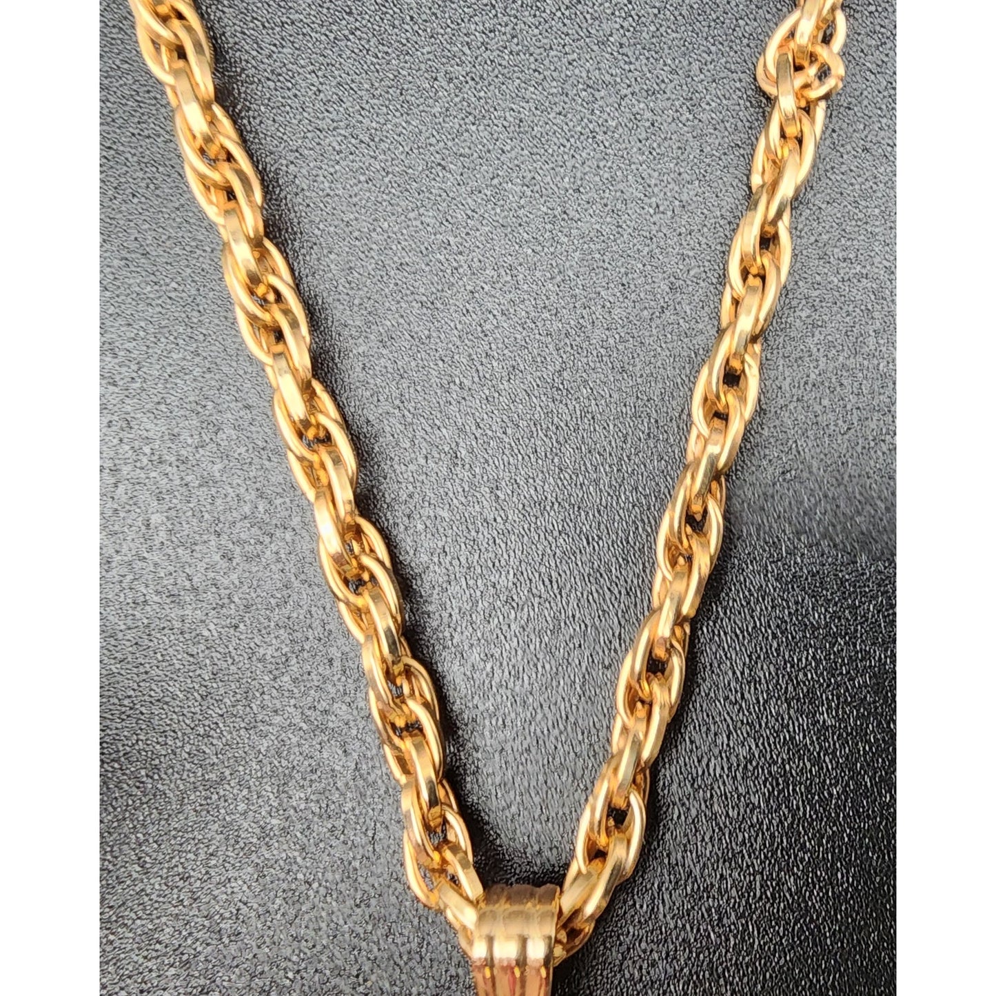 1979 Sarah Coventry Celtic Cross Necklace w/ Amber Gemstone – Limited Edition