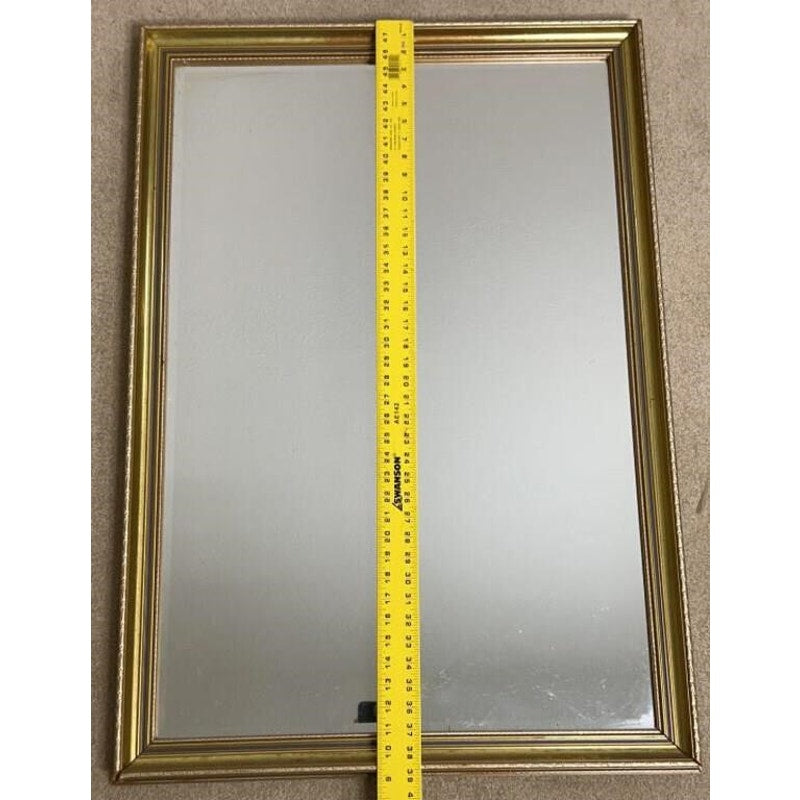 Gilded Mirrors Co. Ornate Wall Mirror 27.5x39.75 – Beveled Gold Frame