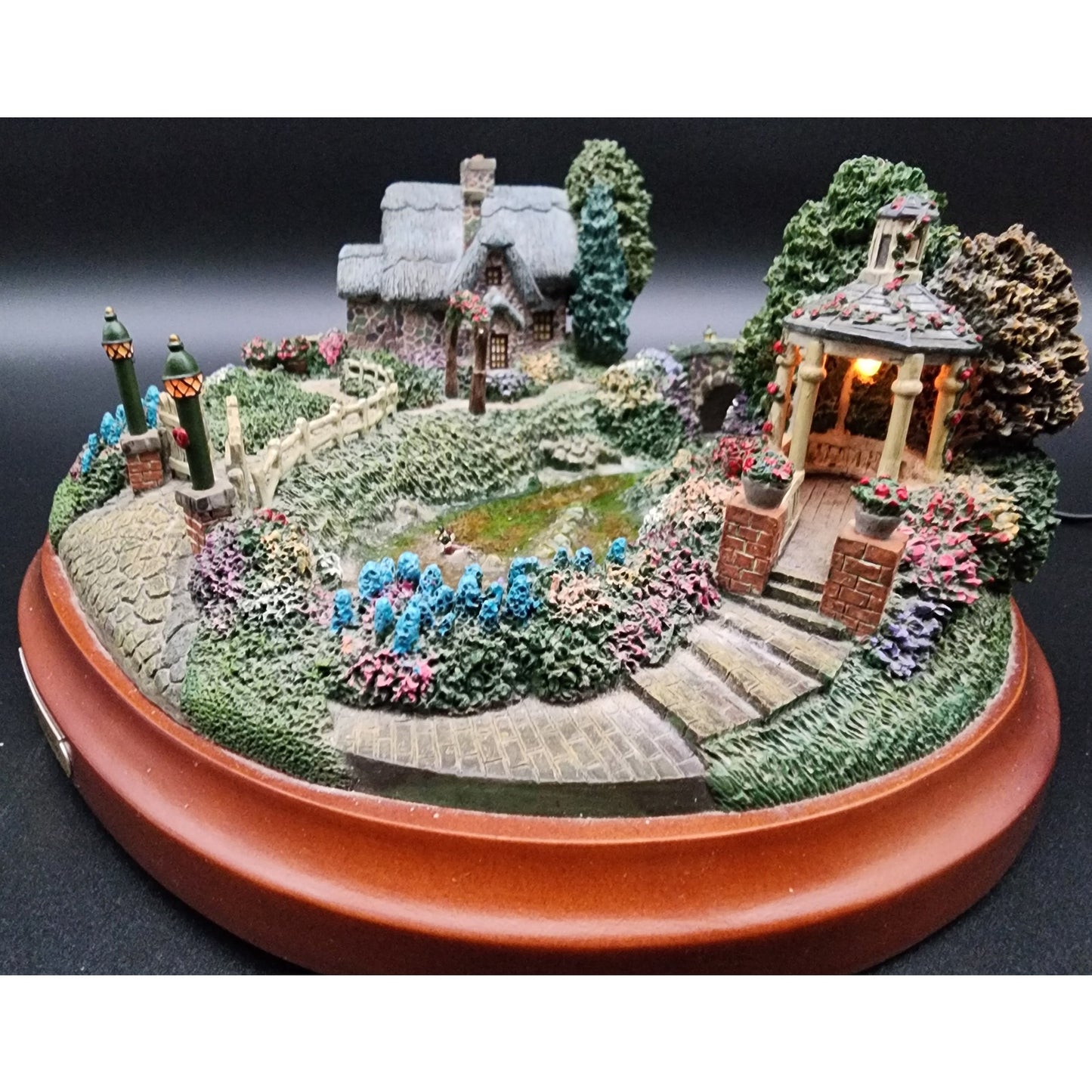 Thomas Kinkade Springtime Splendor Lighted Village LE #A1591 COA Works Vintage