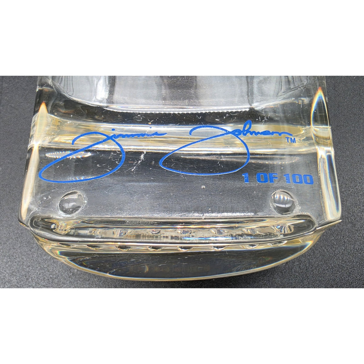 Jimmie Johnson #48 Autographed 2005 Daytona 500 Race Used Lug Nut Acrylic 1/100